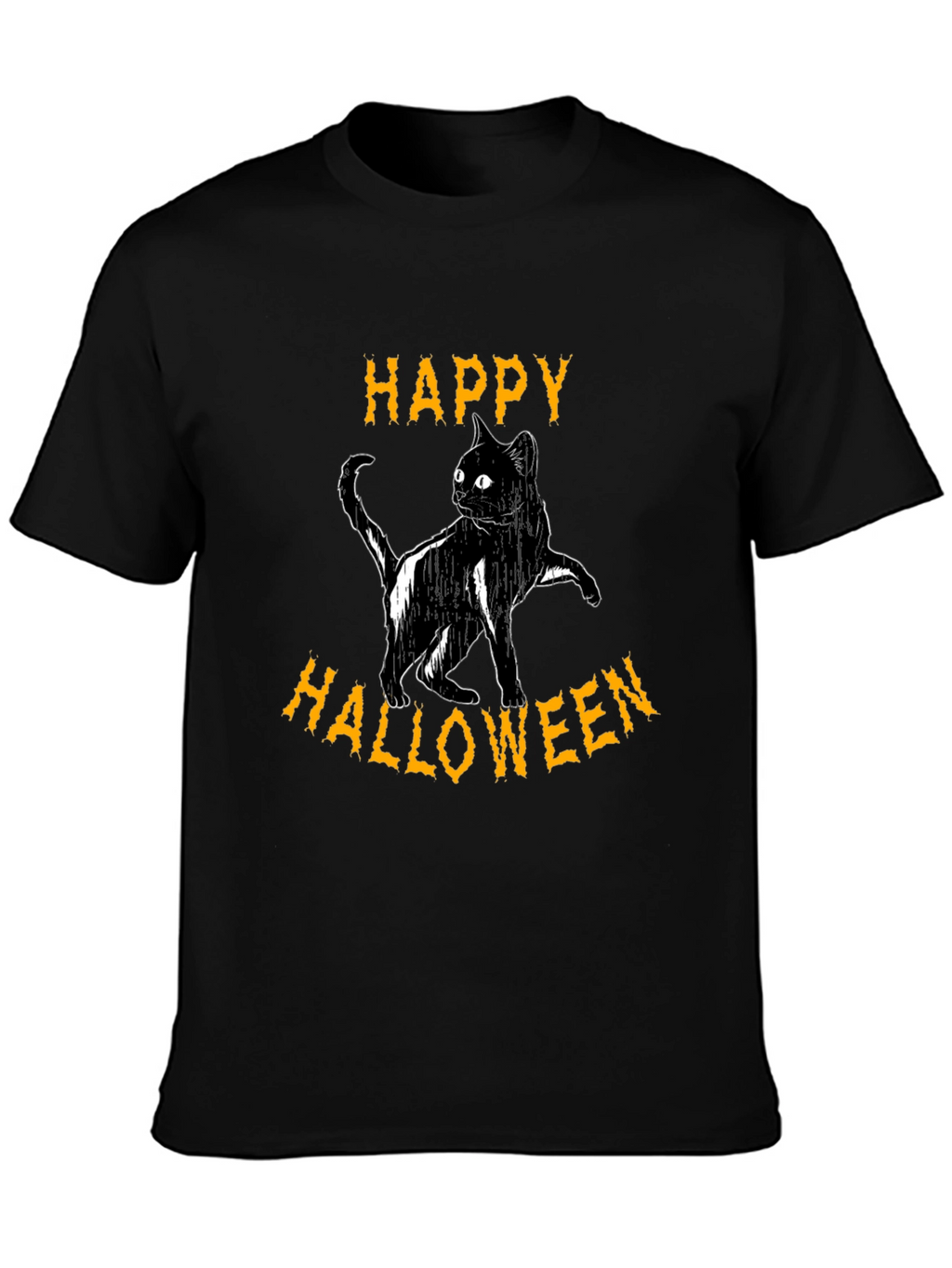 Happy Halloween Black Cat T-Shirt