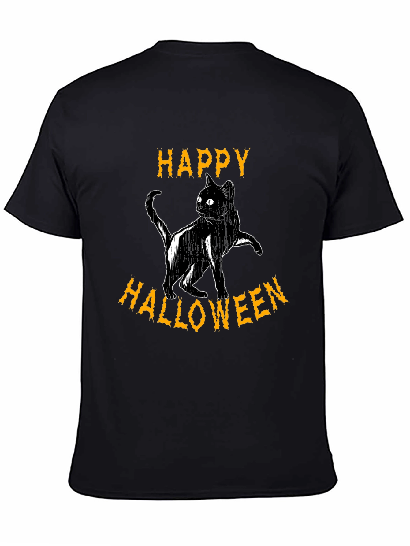 Happy Halloween Black Cat T-Shirt