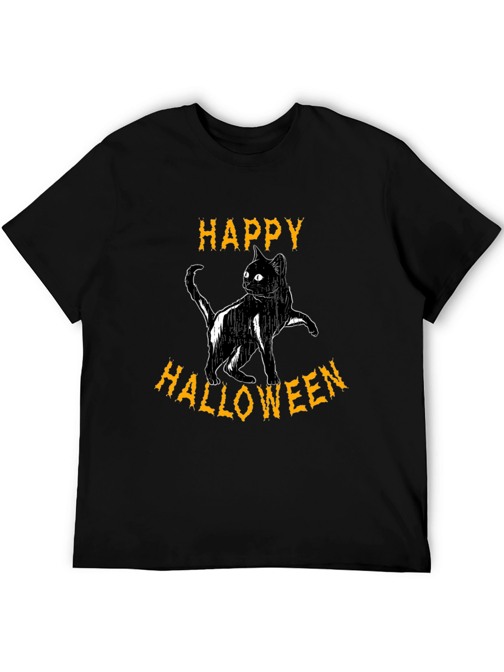 Happy Halloween Black Cat T-Shirt
