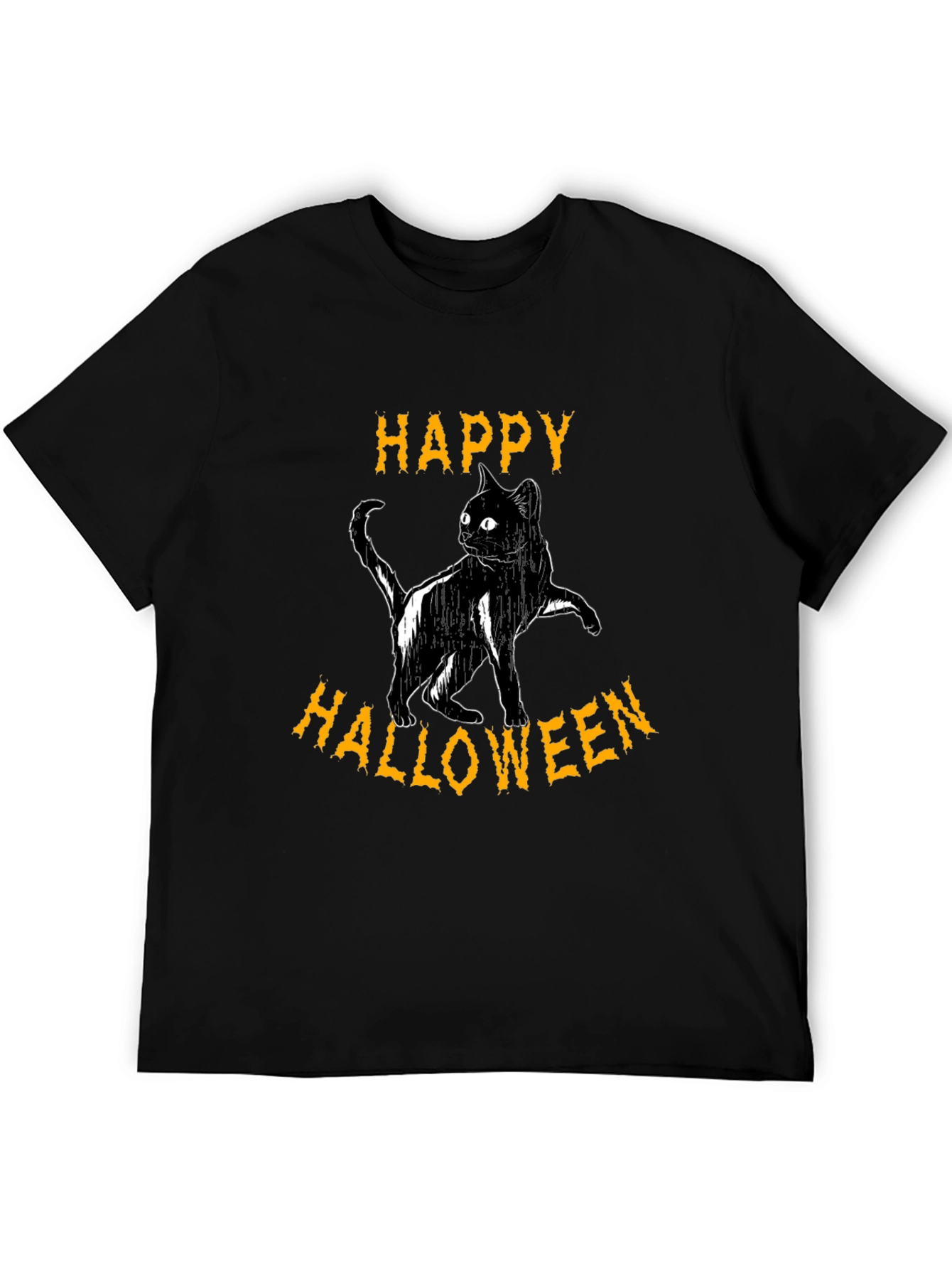 Happy Halloween Black Cat T-Shirt