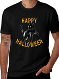 Happy Halloween Black Cat T-Shirt