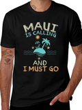Maui is Calling Mens Graphic T-Shirt