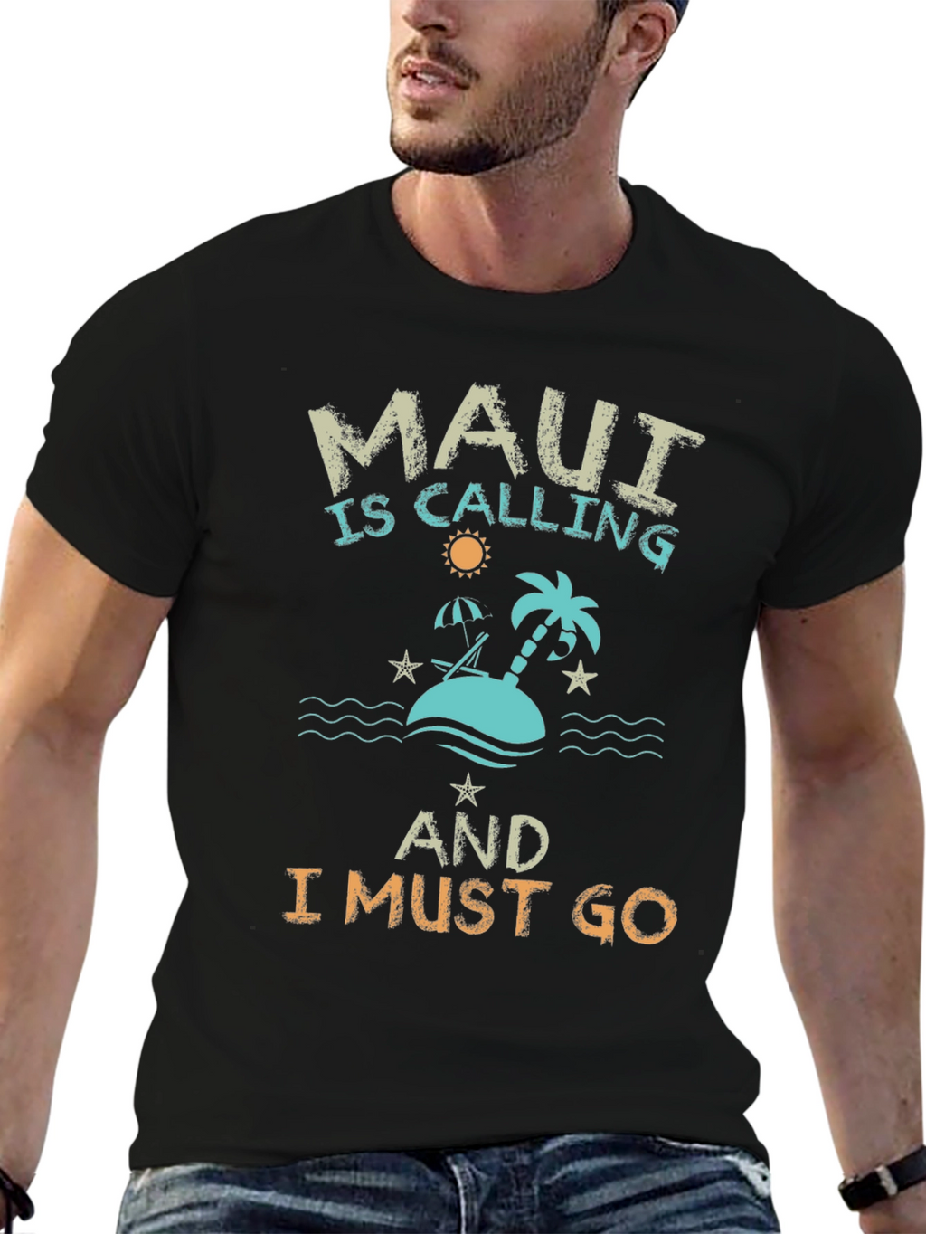 Maui is Calling Mens Graphic T-Shirt