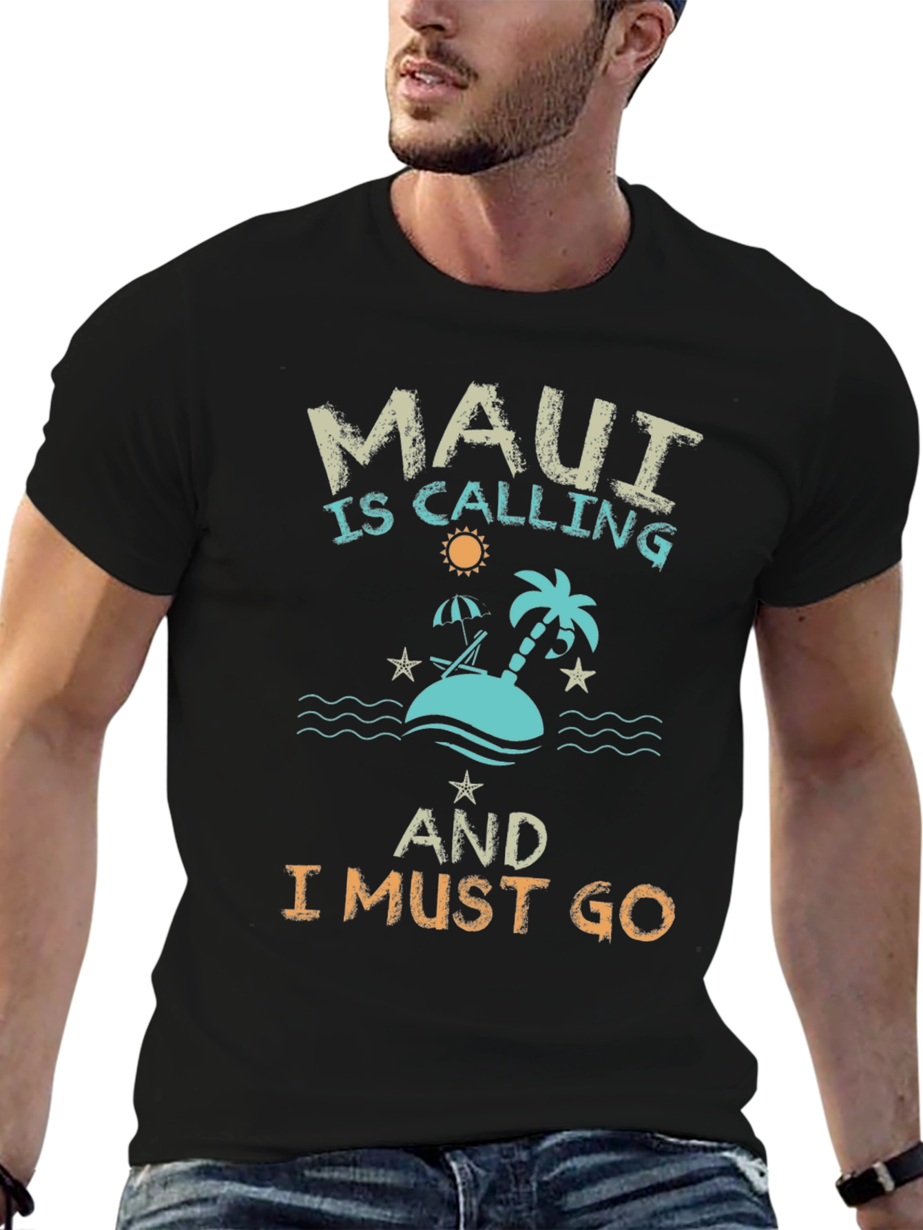 Maui is Calling Mens Graphic T-Shirt