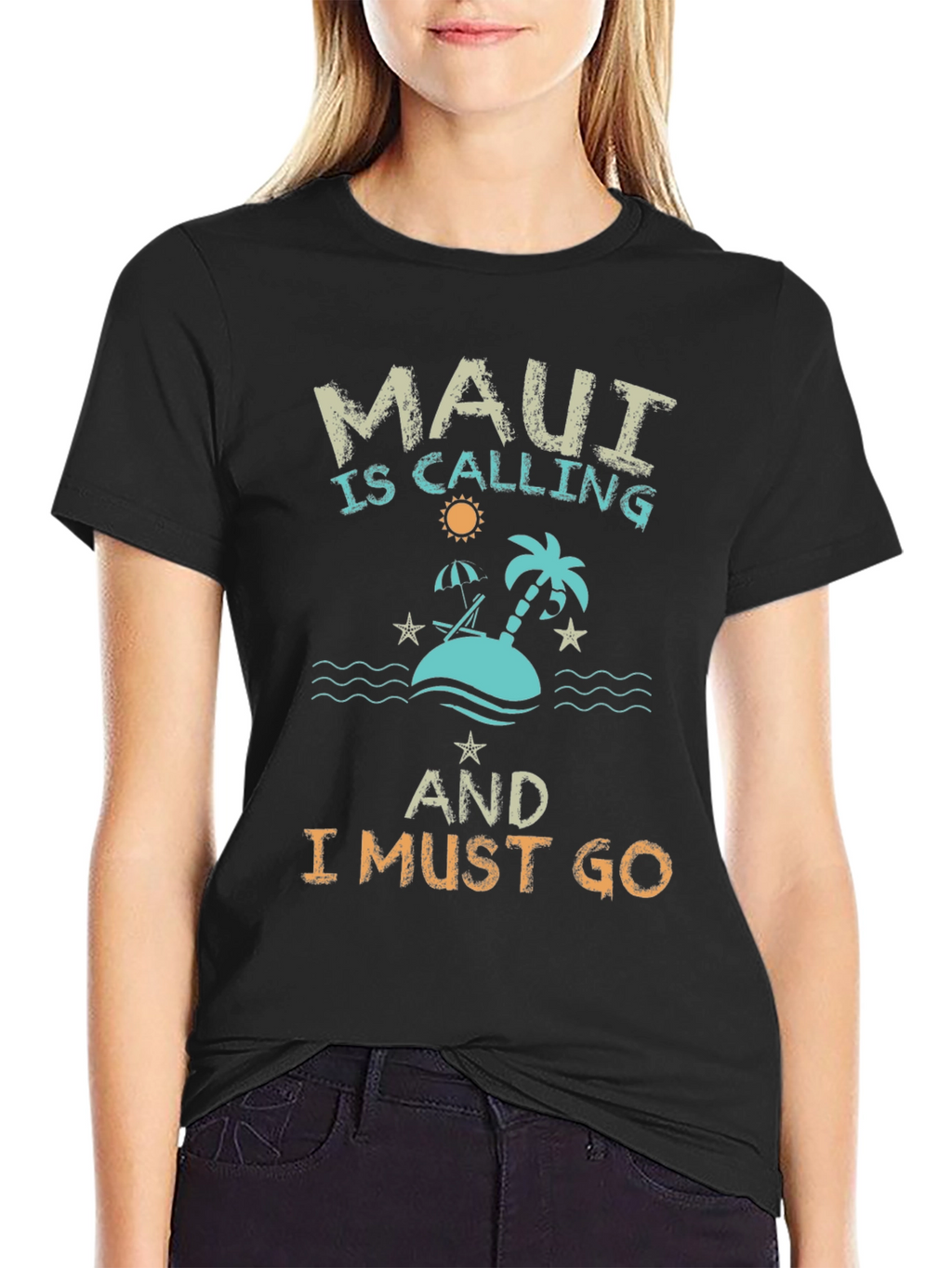 Maui is Calling Mens Graphic T-Shirt
