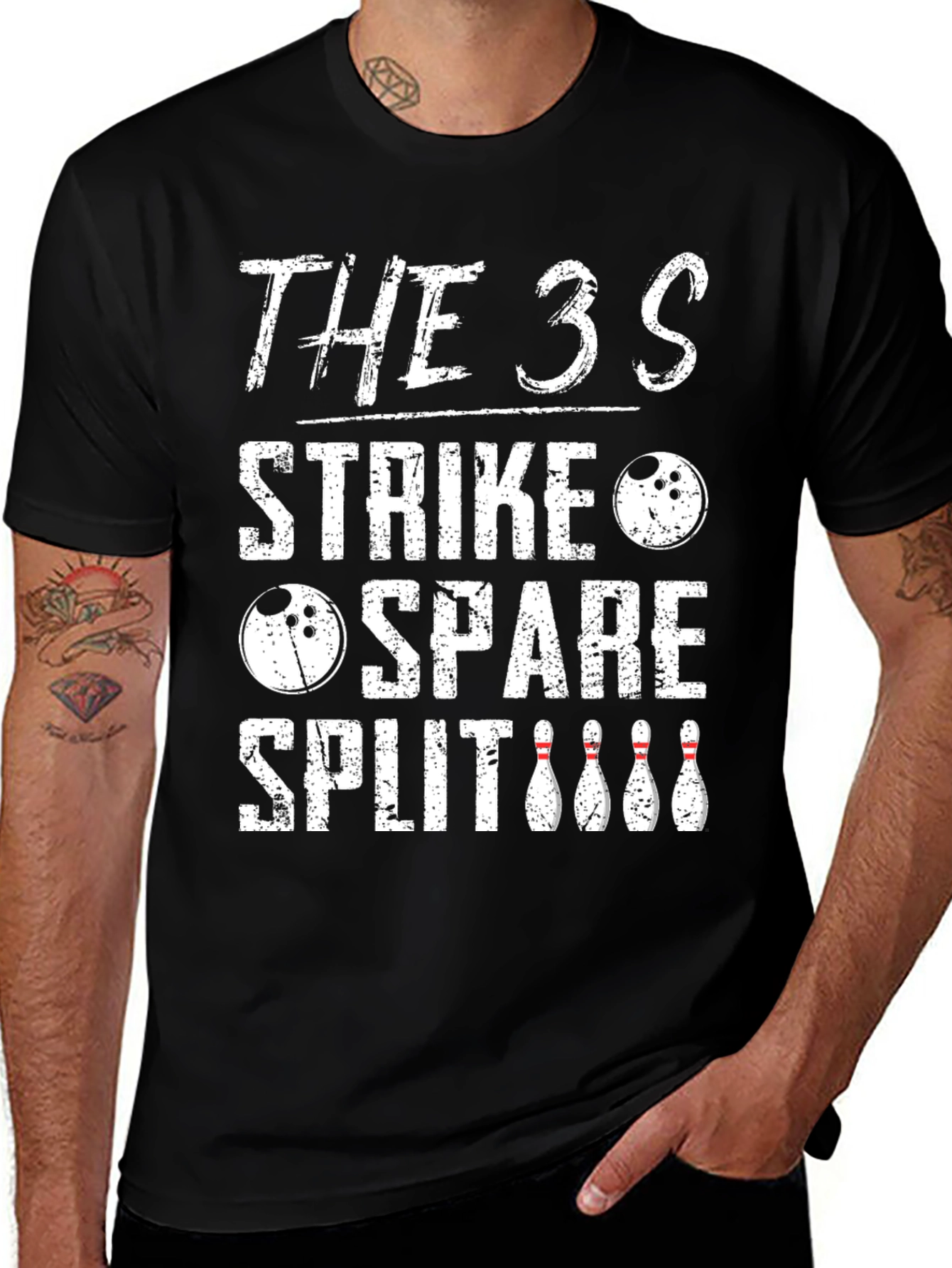 Bowling Strike Spare Split T-Shirt