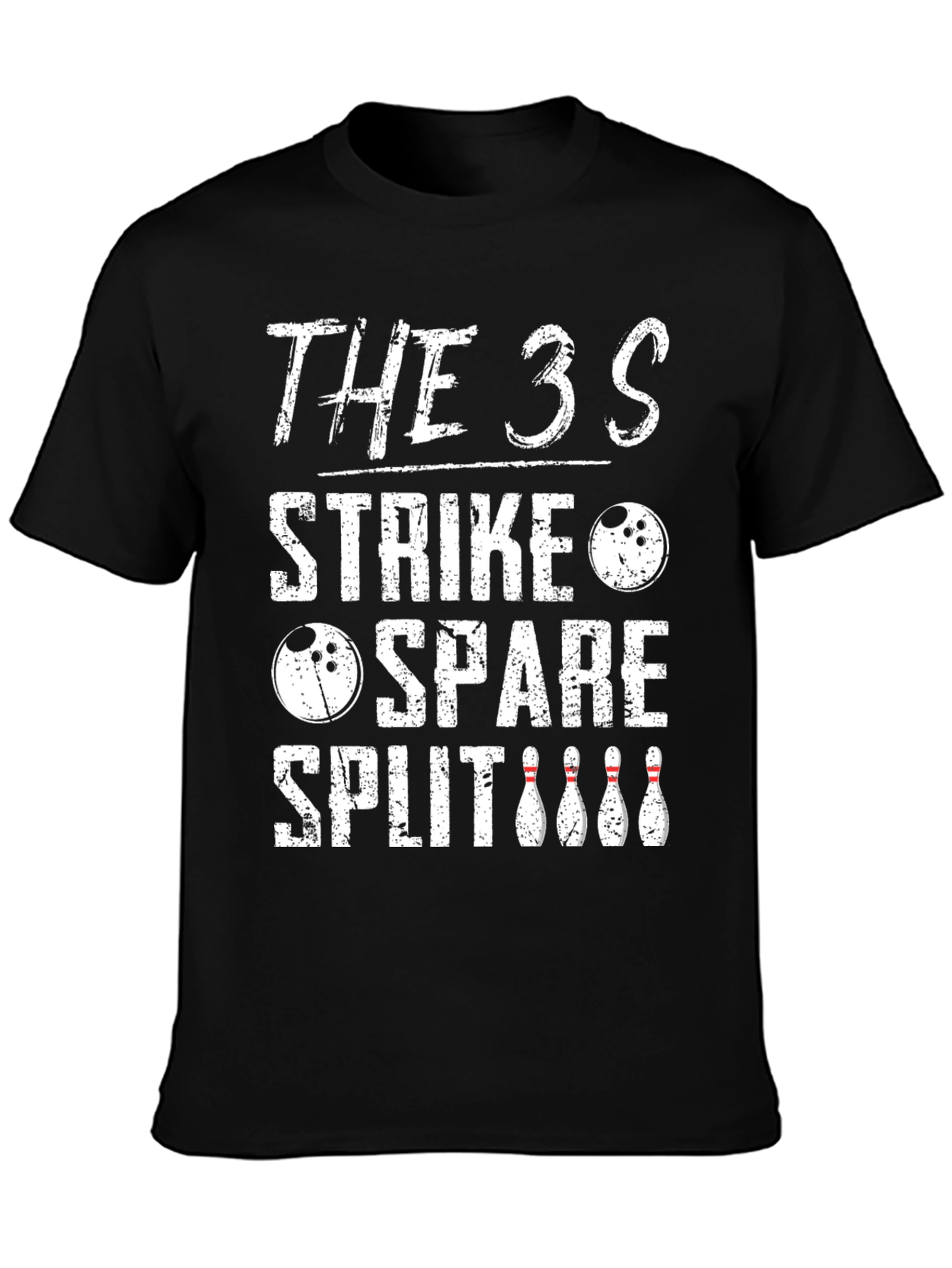 Bowling Strike Spare Split T-Shirt