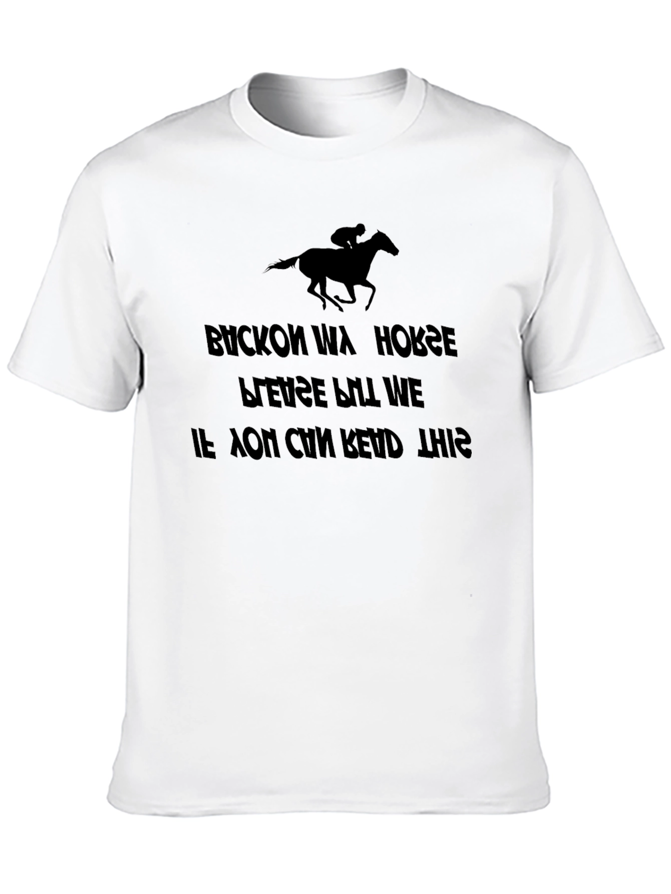Buckon Wa Horse Reverse Text T-Shirt
