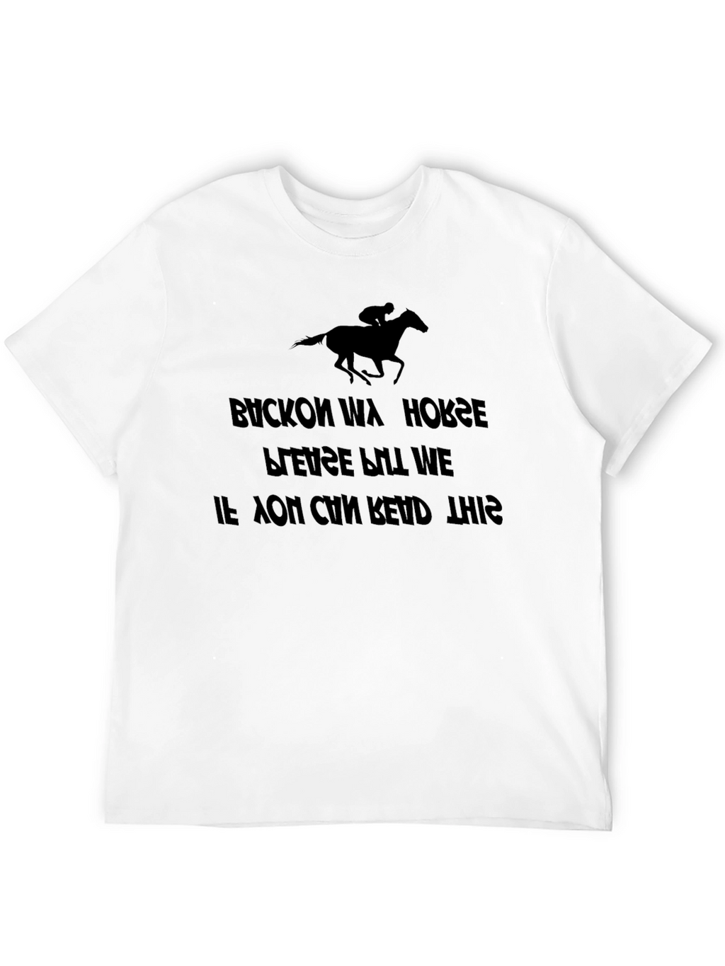 Buckon Wa Horse Reverse Text T-Shirt