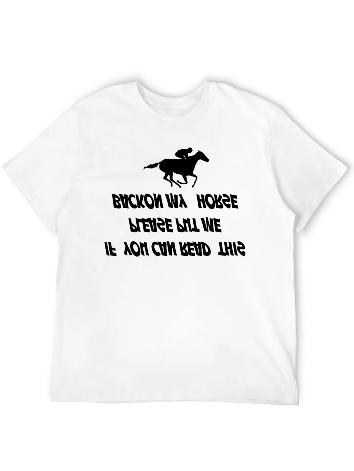 Buckon Wa Horse Reverse Text T-Shirt