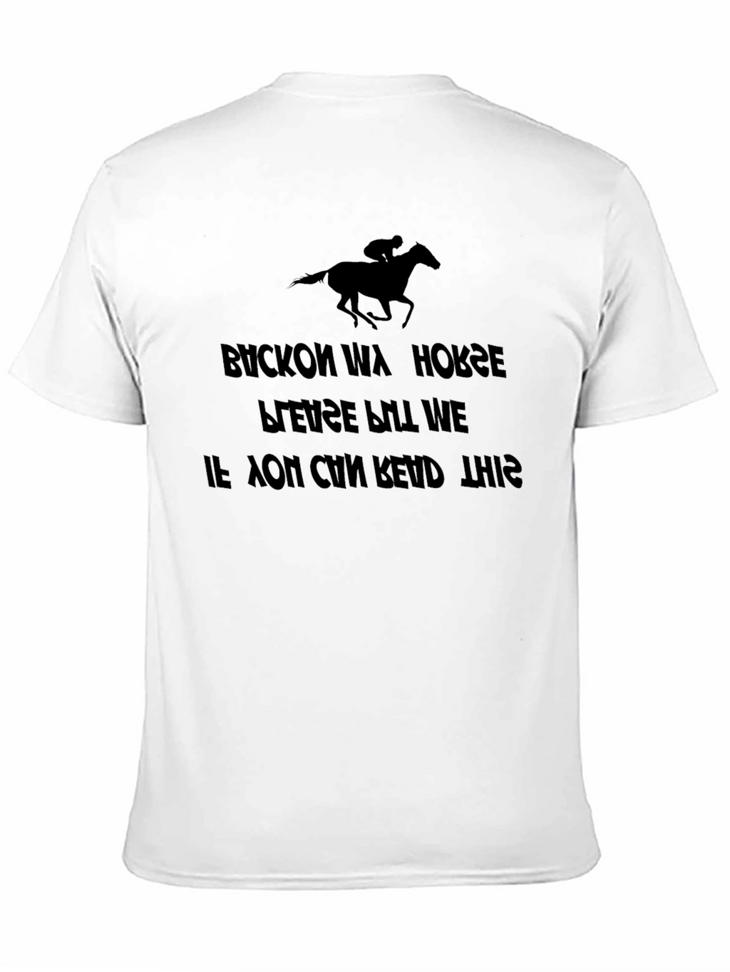 Buckon Wa Horse Reverse Text T-Shirt