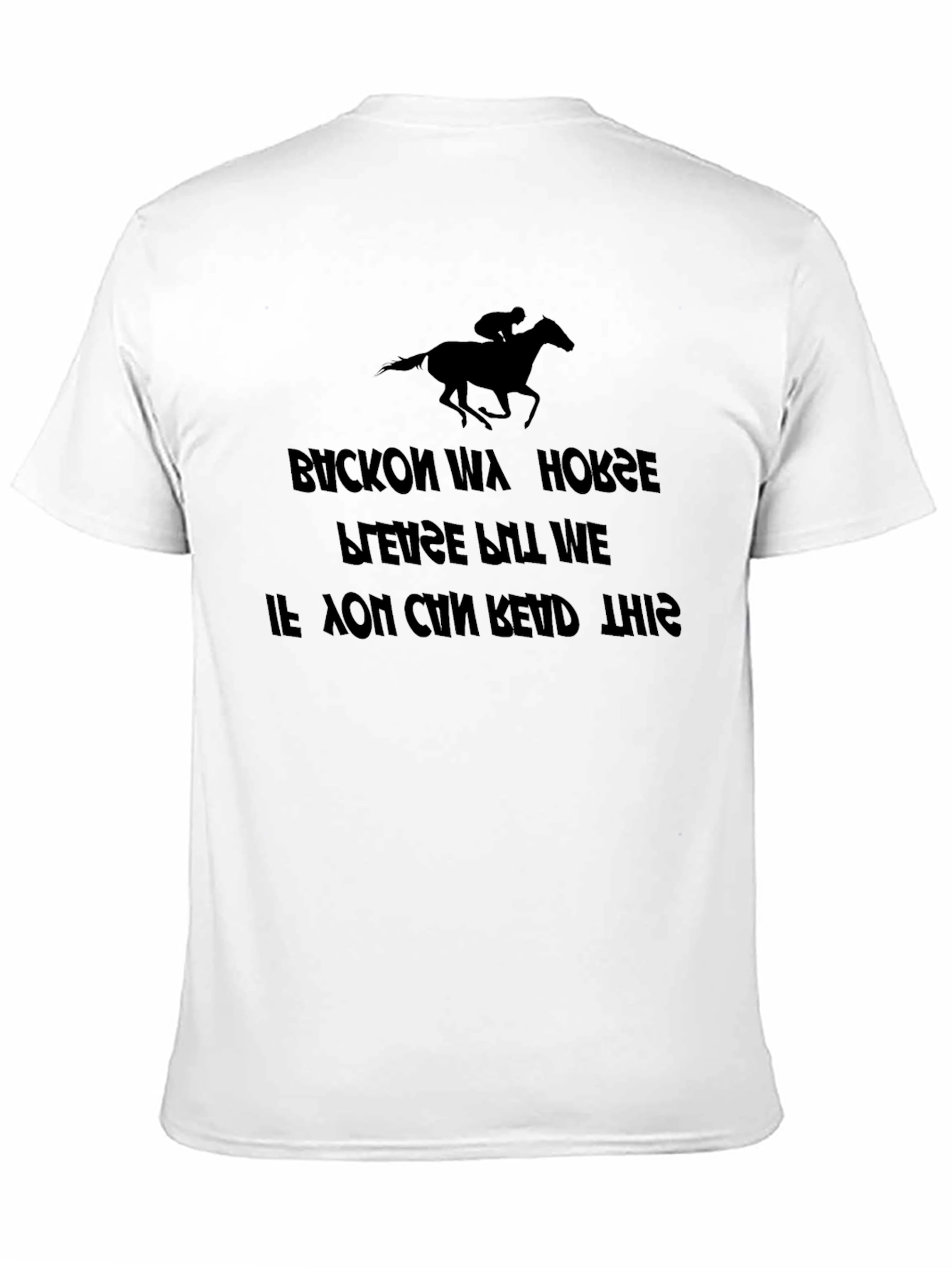 Buckon Wa Horse Reverse Text T-Shirt