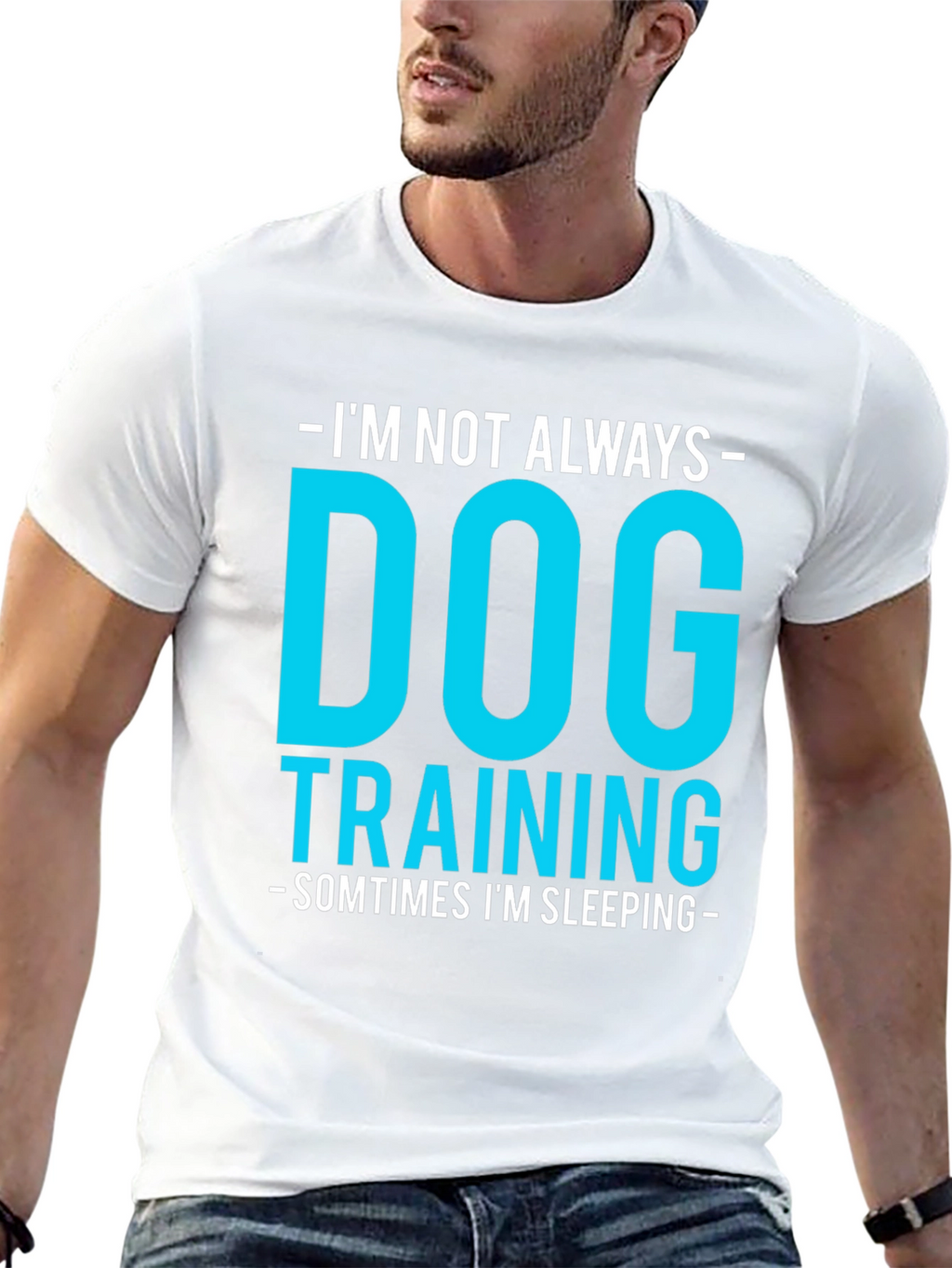 Dog Training Funny Graphic Tee - Always Sleeping