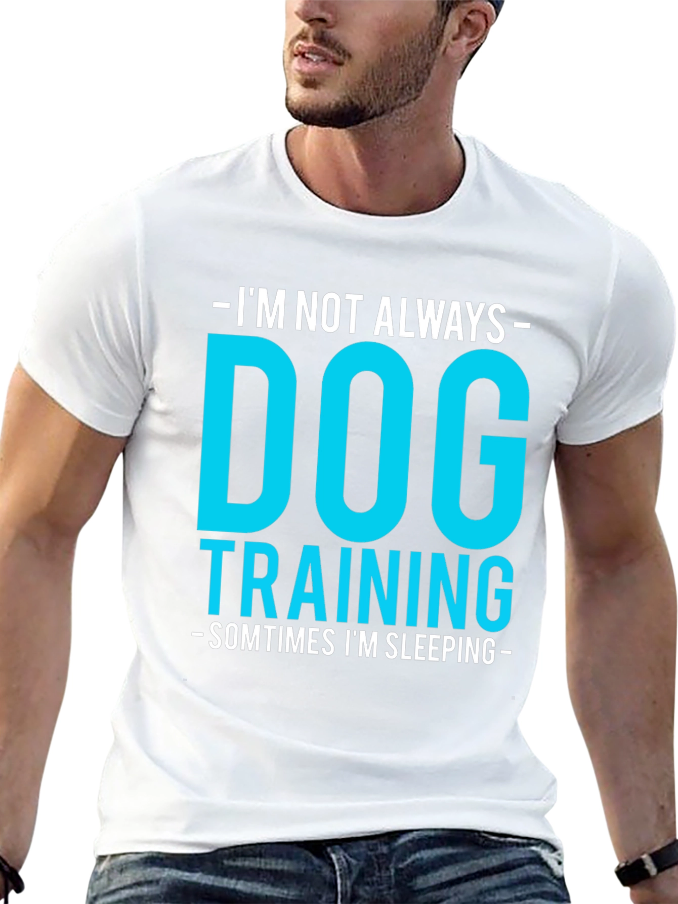 Dog Training Funny Graphic Tee - Always Sleeping