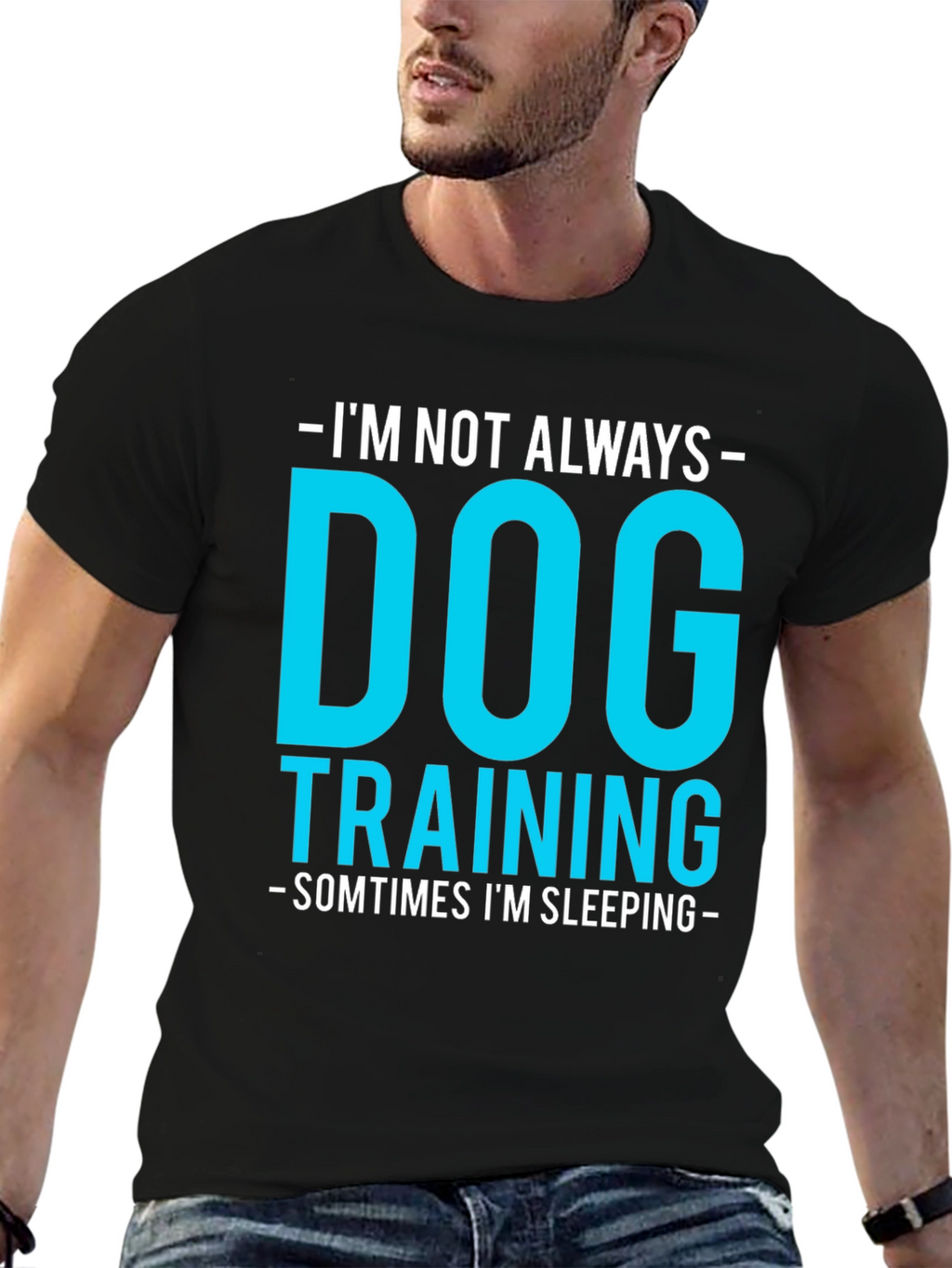 Dog Training Funny Graphic Tee - Always Sleeping