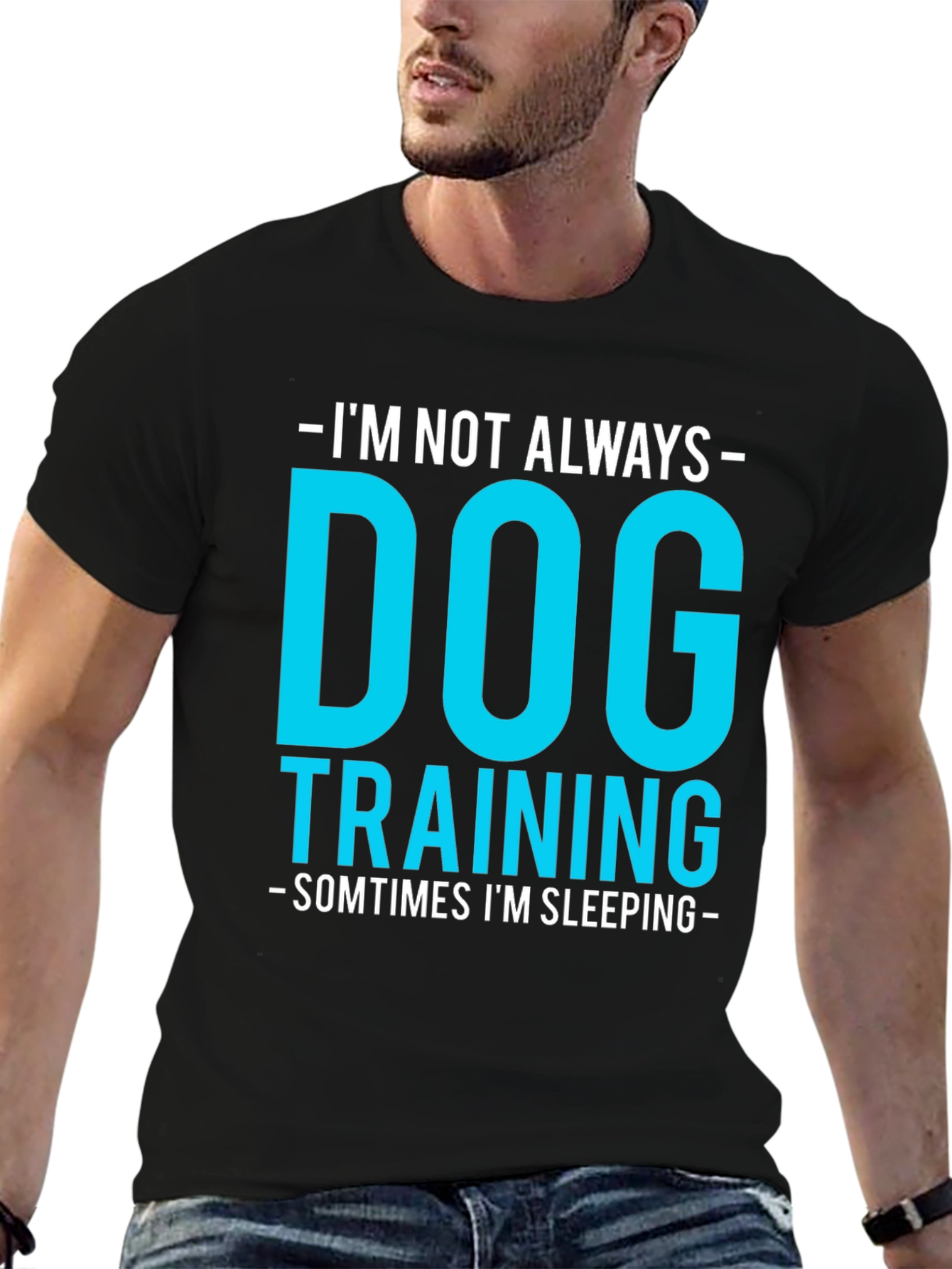 Dog Training Funny Graphic Tee - Always Sleeping