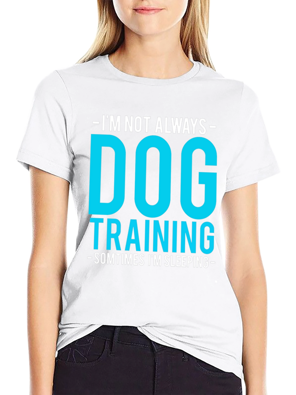 Dog Training Funny Graphic Tee - Always Sleeping