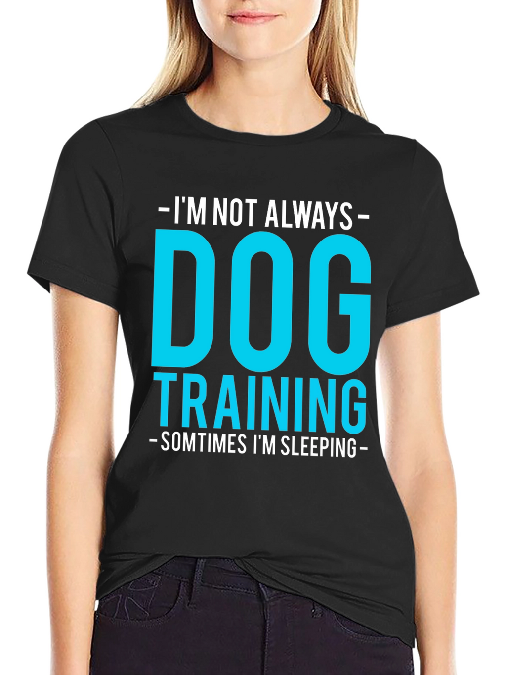 Dog Training Funny Graphic Tee - Always Sleeping