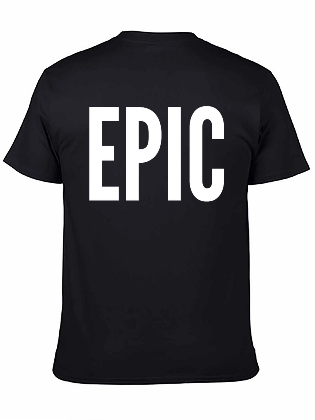 EPIC Black Graphic Tee - Bold Statement T-Shirt