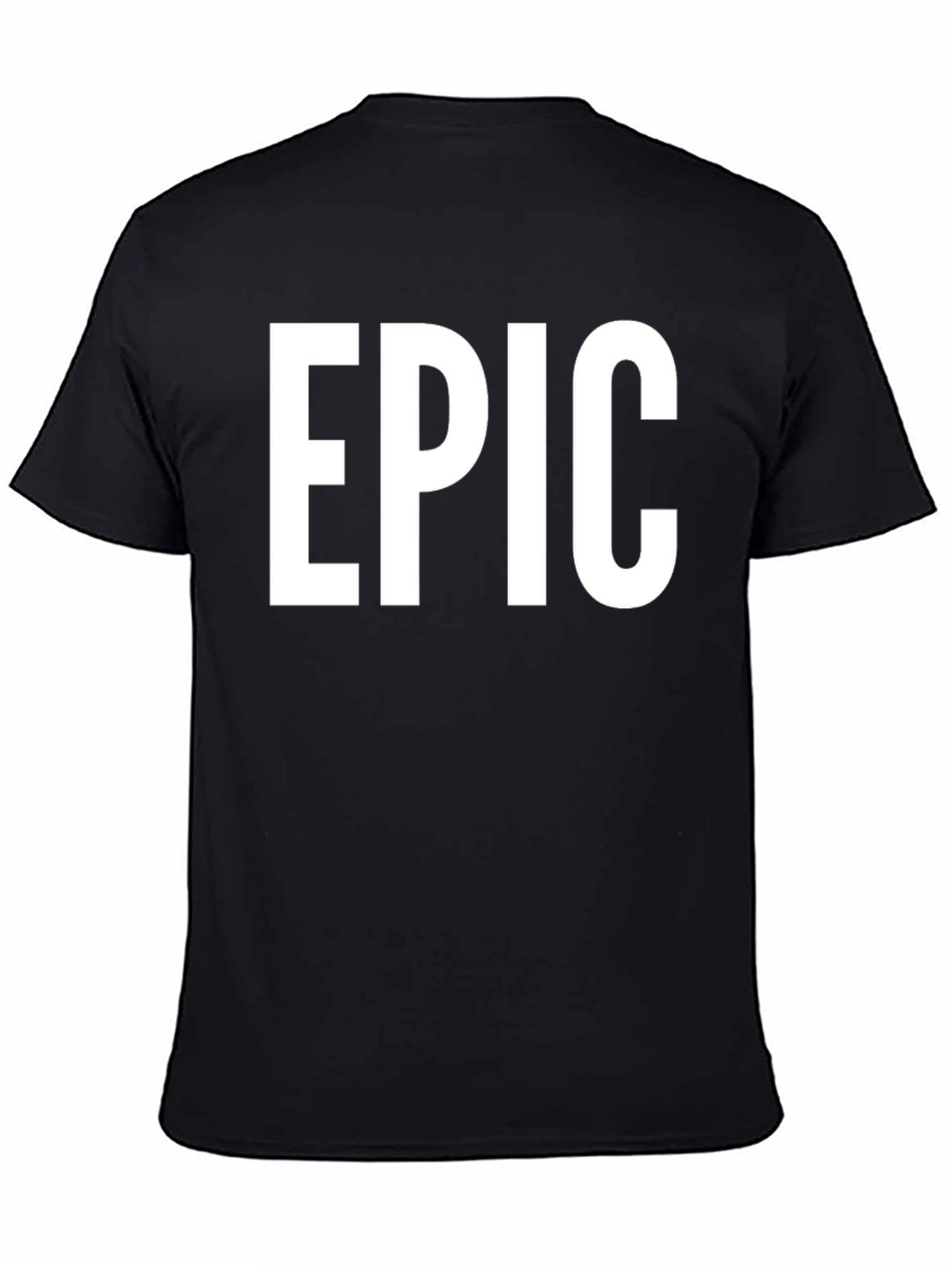 EPIC Black Graphic Tee - Bold Statement T-Shirt