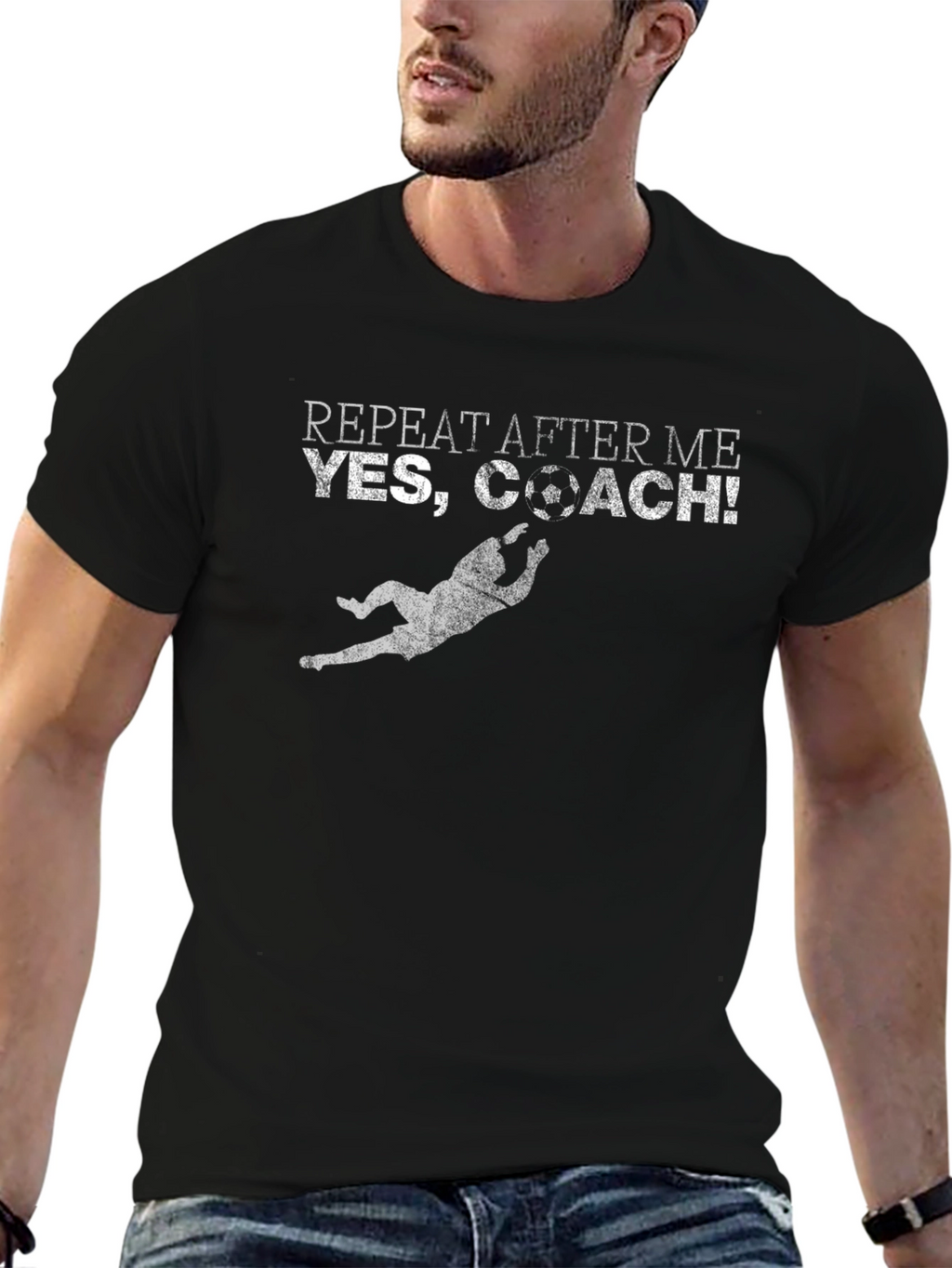Yes Coach! Graphic Tee - Soccer Goalie T-Shirt