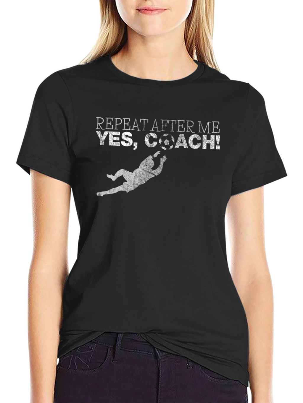 Yes Coach! Graphic Tee - Soccer Goalie T-Shirt