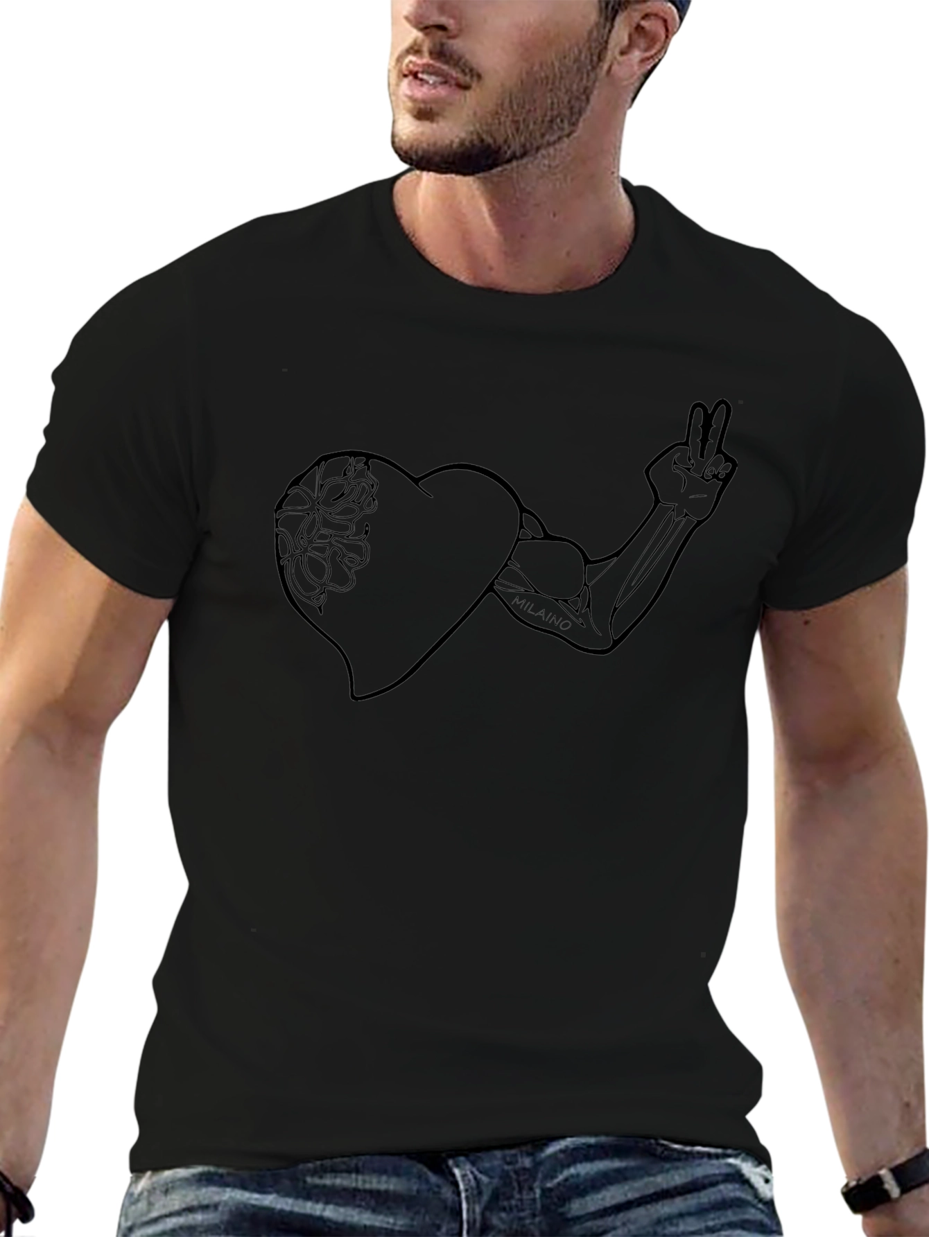 Heart Peace Muscle T-Shirt