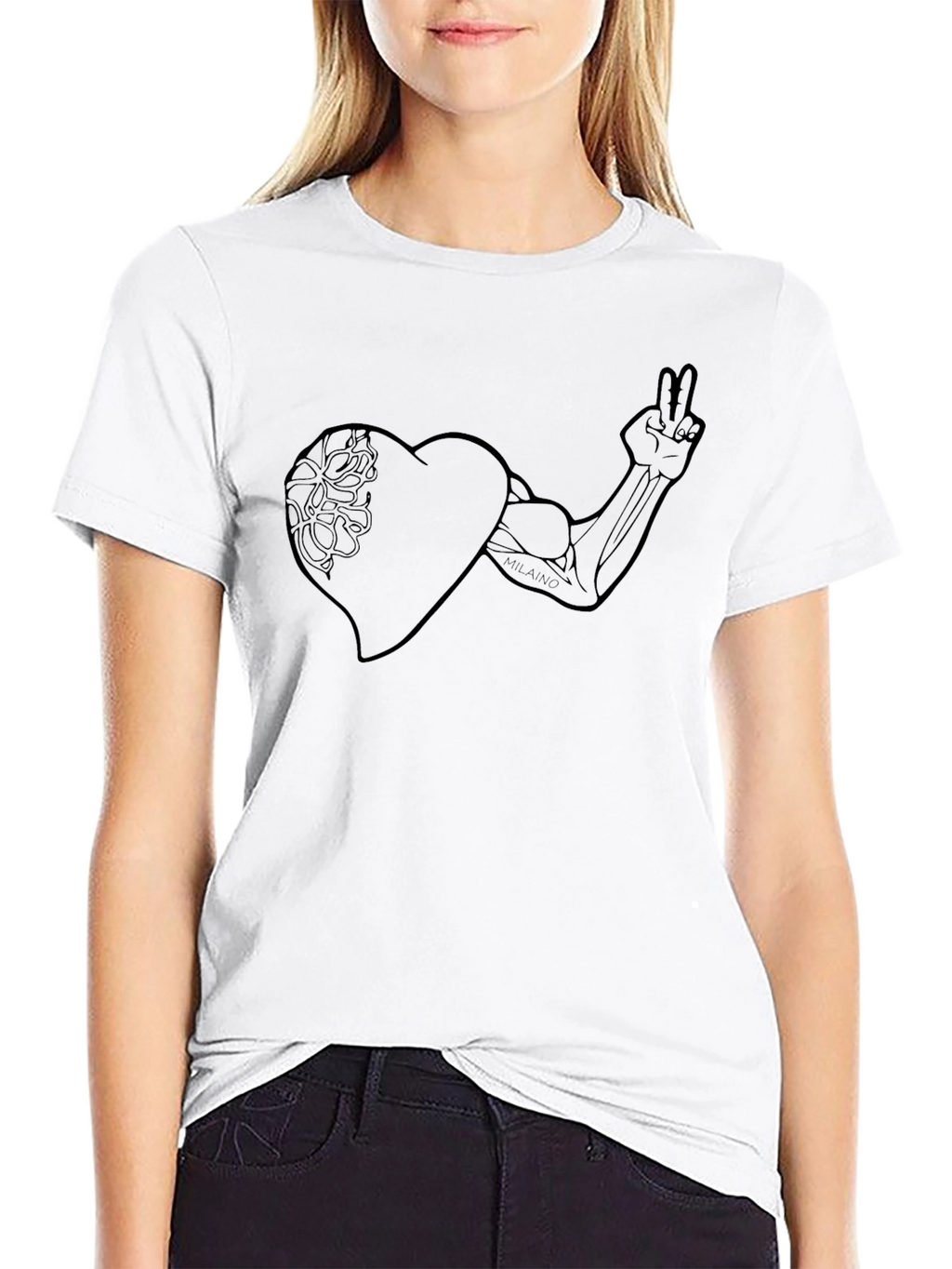 Heart Peace Muscle T-Shirt