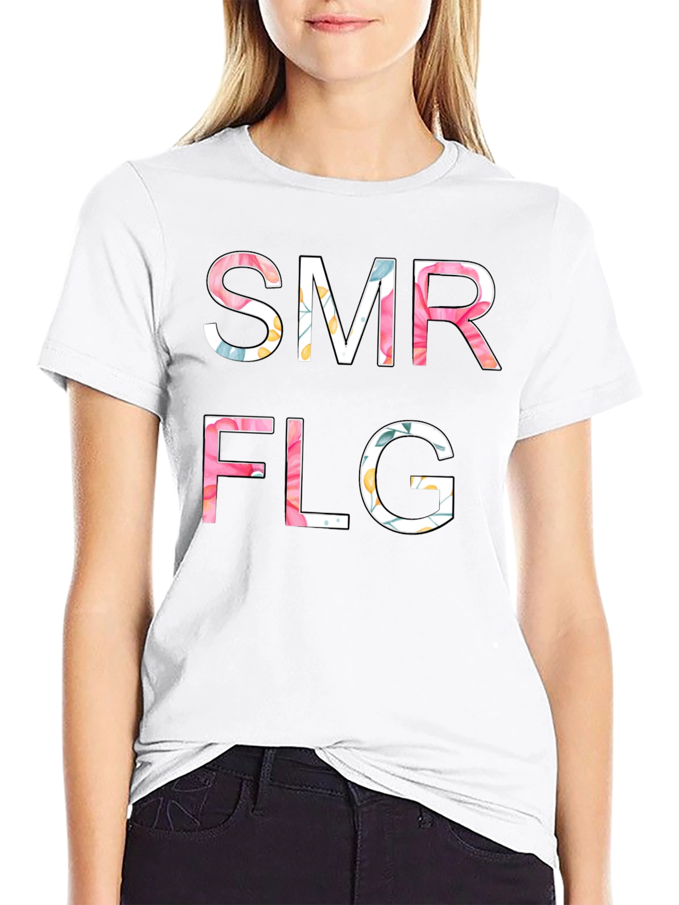 SMR FLG Floral Graphic T-Shirt