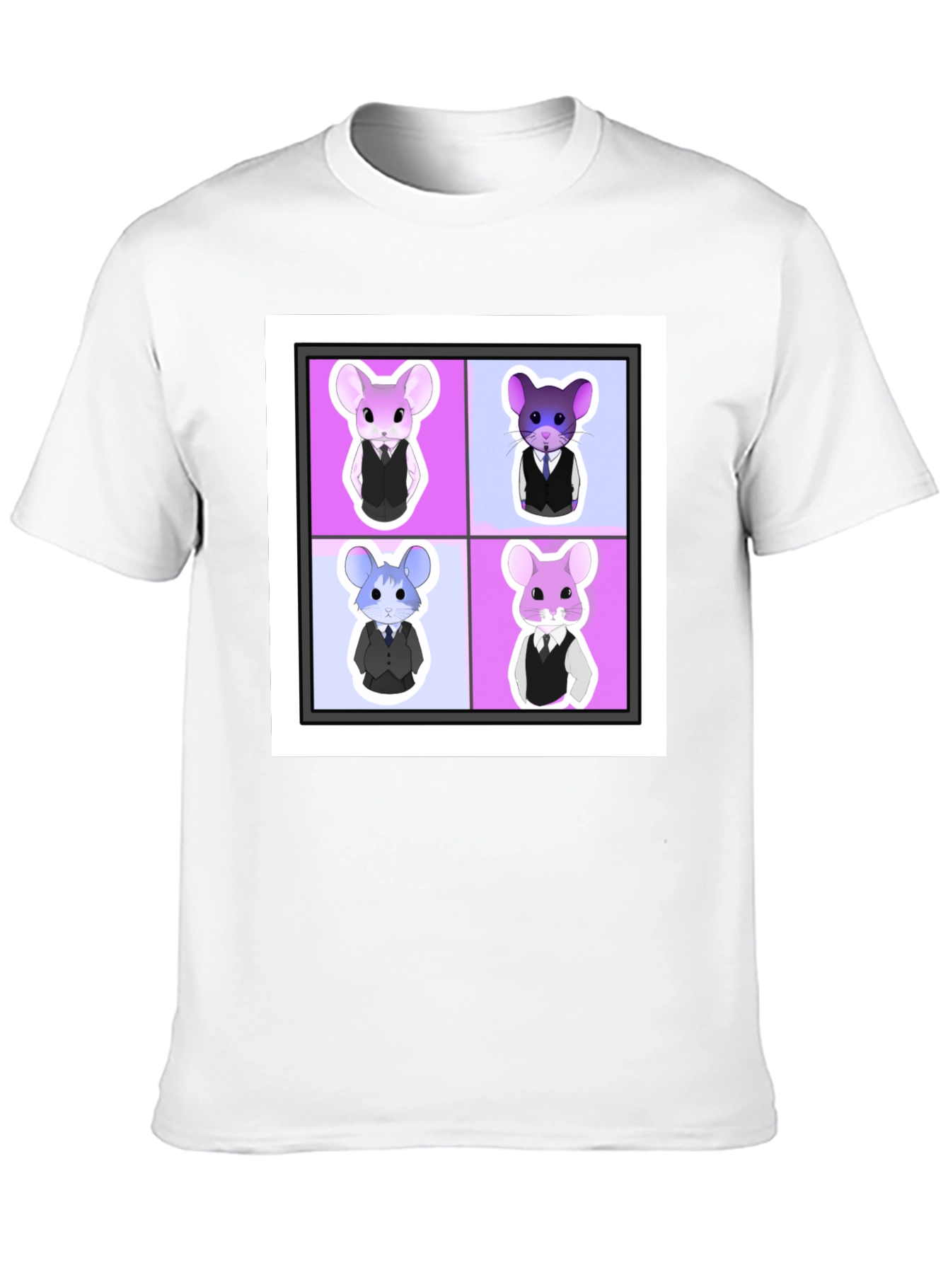 Stylish Chinchilla Quartet Graphic Tee