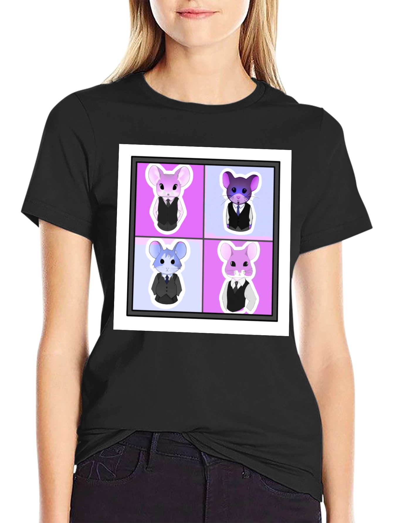Stylish Chinchilla Quartet Graphic Tee