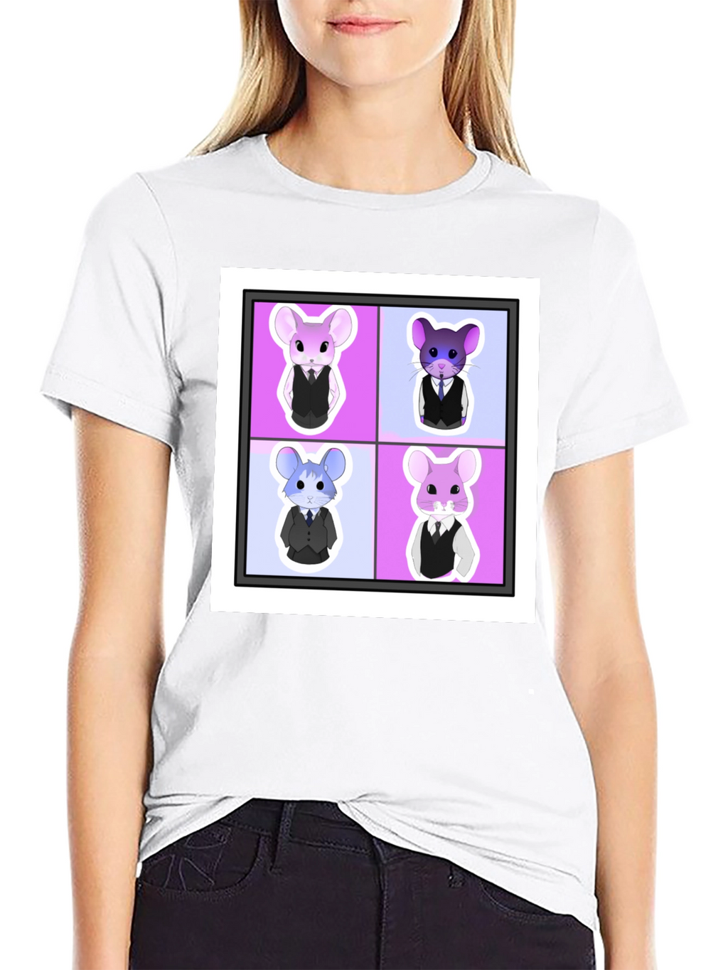 Stylish Chinchilla Quartet Graphic Tee