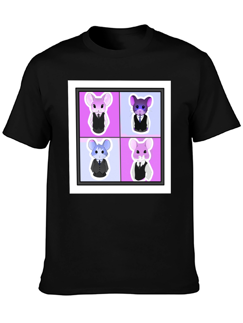 Stylish Chinchilla Quartet Graphic Tee