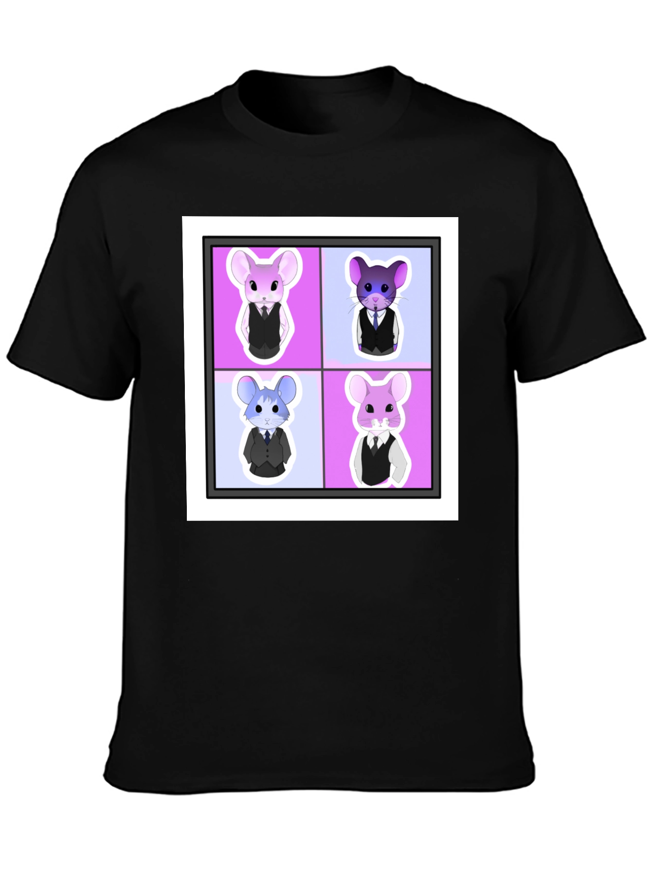Stylish Chinchilla Quartet Graphic Tee
