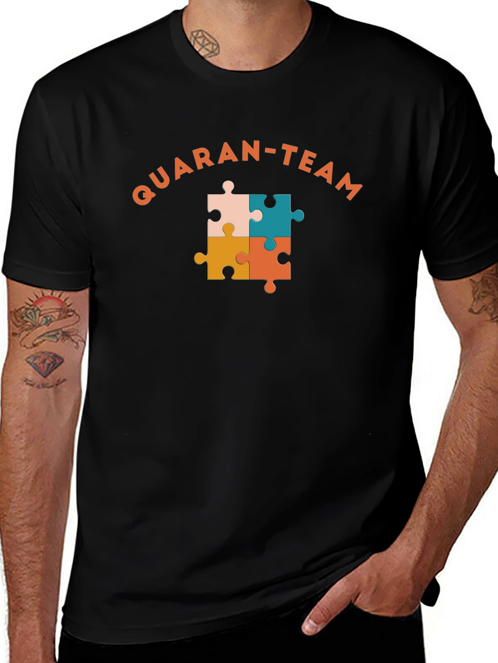 Quaran-Team Puzzle T-Shirt