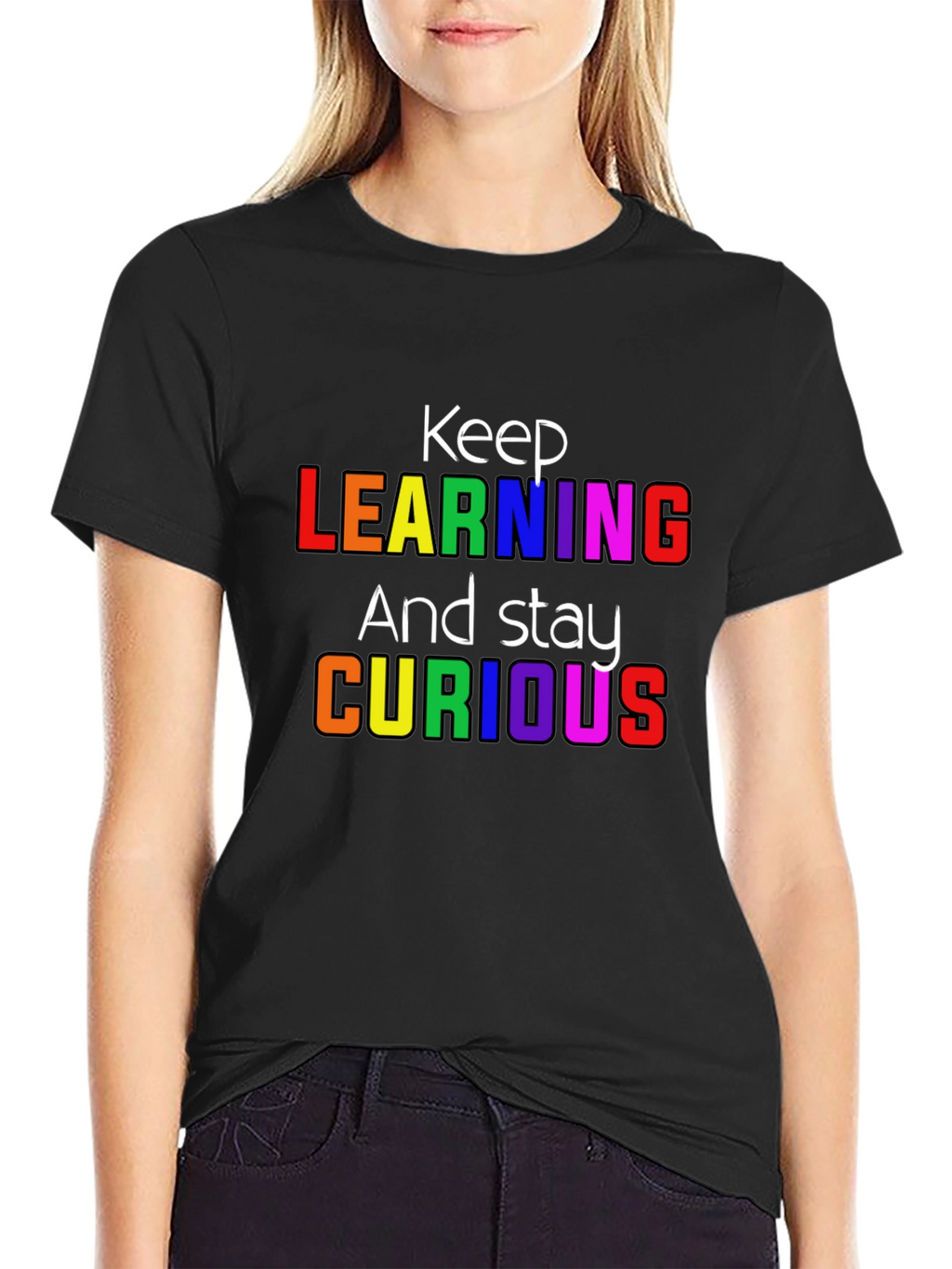 Keep Learning Graphic T-Shirt - Stay Curious
