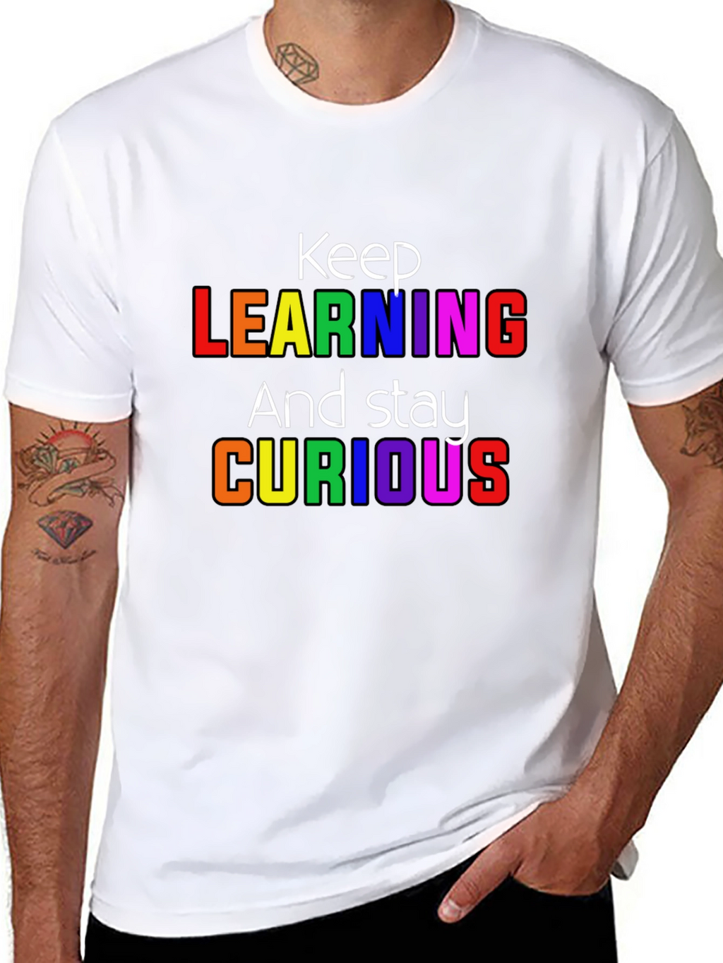 Keep Learning Graphic T-Shirt - Stay Curious