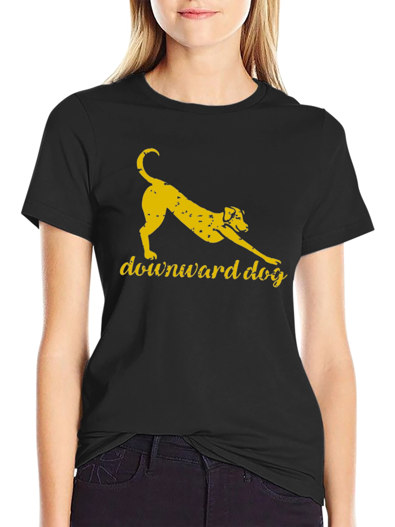 Downward Dog Graphic Tee - Yoga Inspired