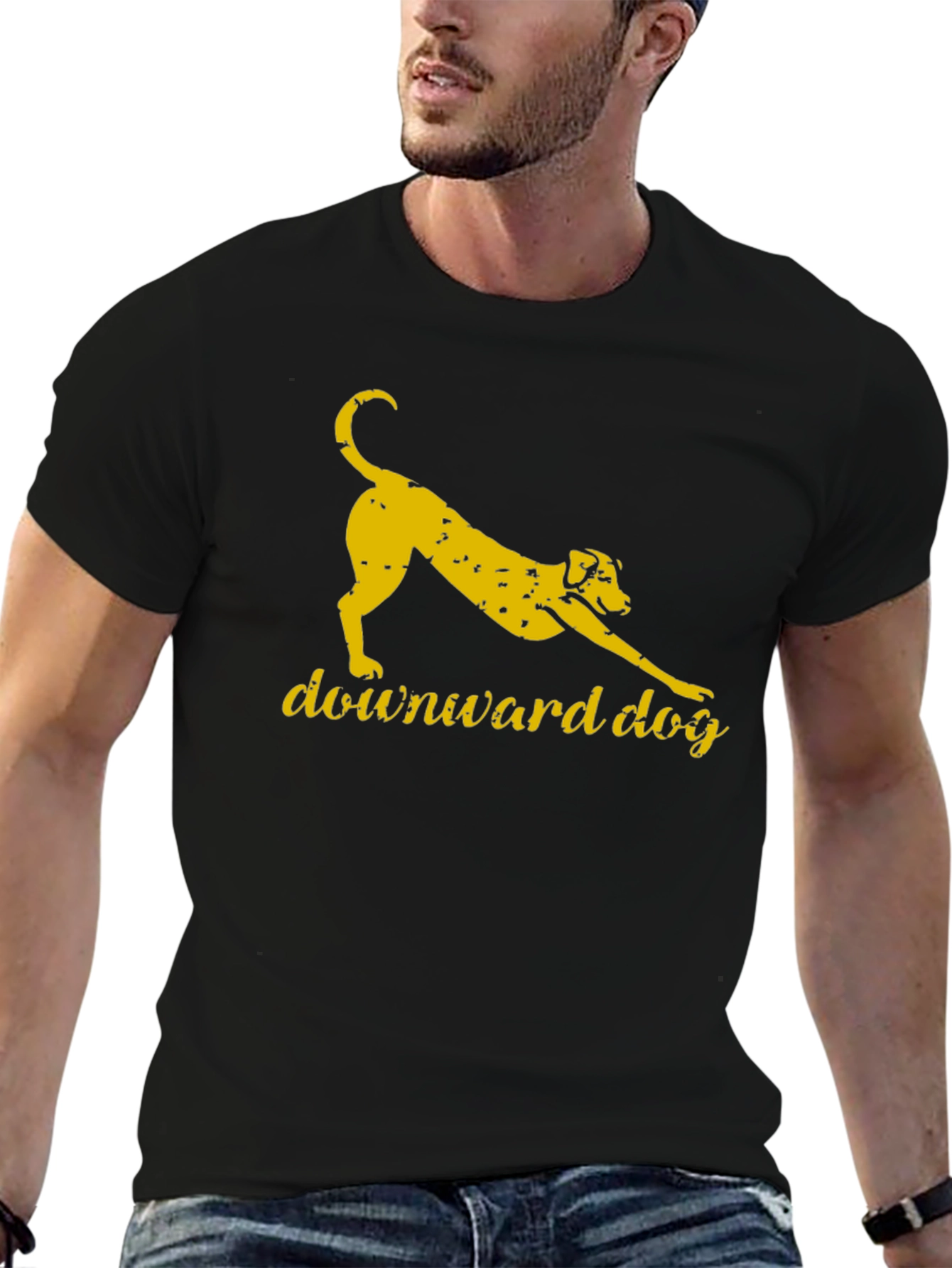 Downward Dog Graphic Tee - Yoga Inspired