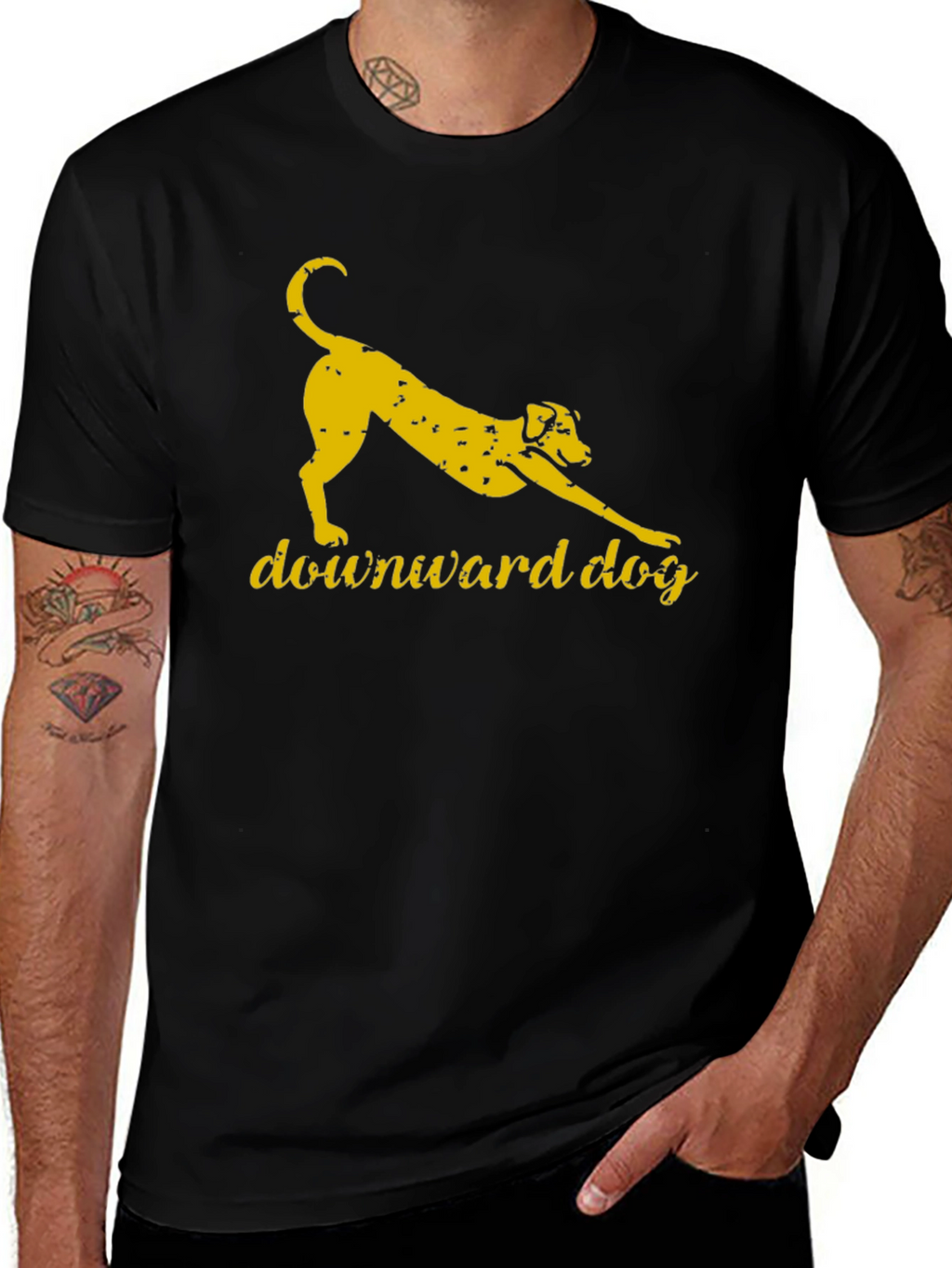 Downward Dog Graphic Tee - Yoga Inspired