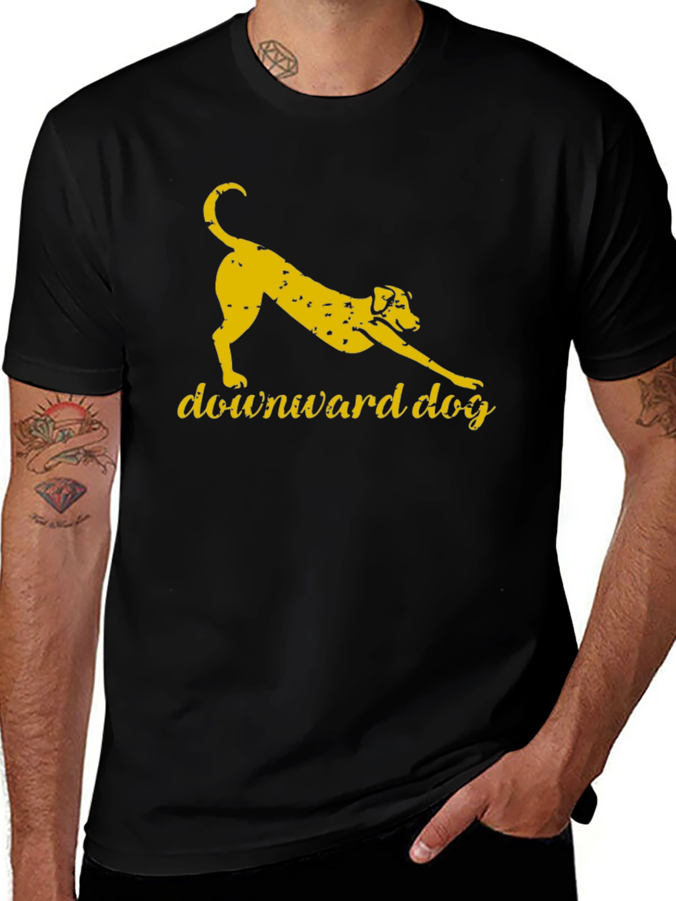 Downward Dog Graphic Tee - Yoga Inspired