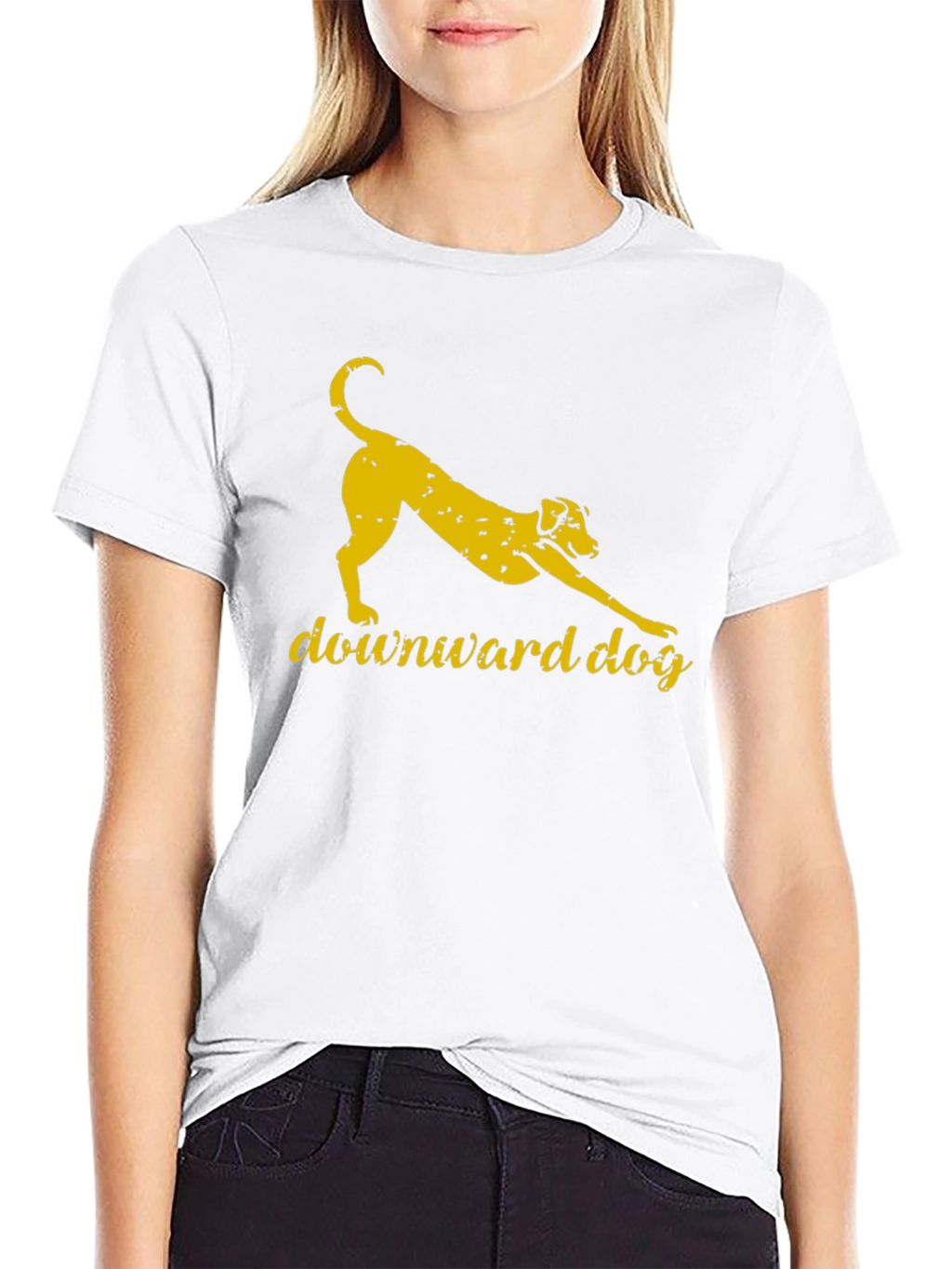 Downward Dog Graphic Tee - Yoga Inspired