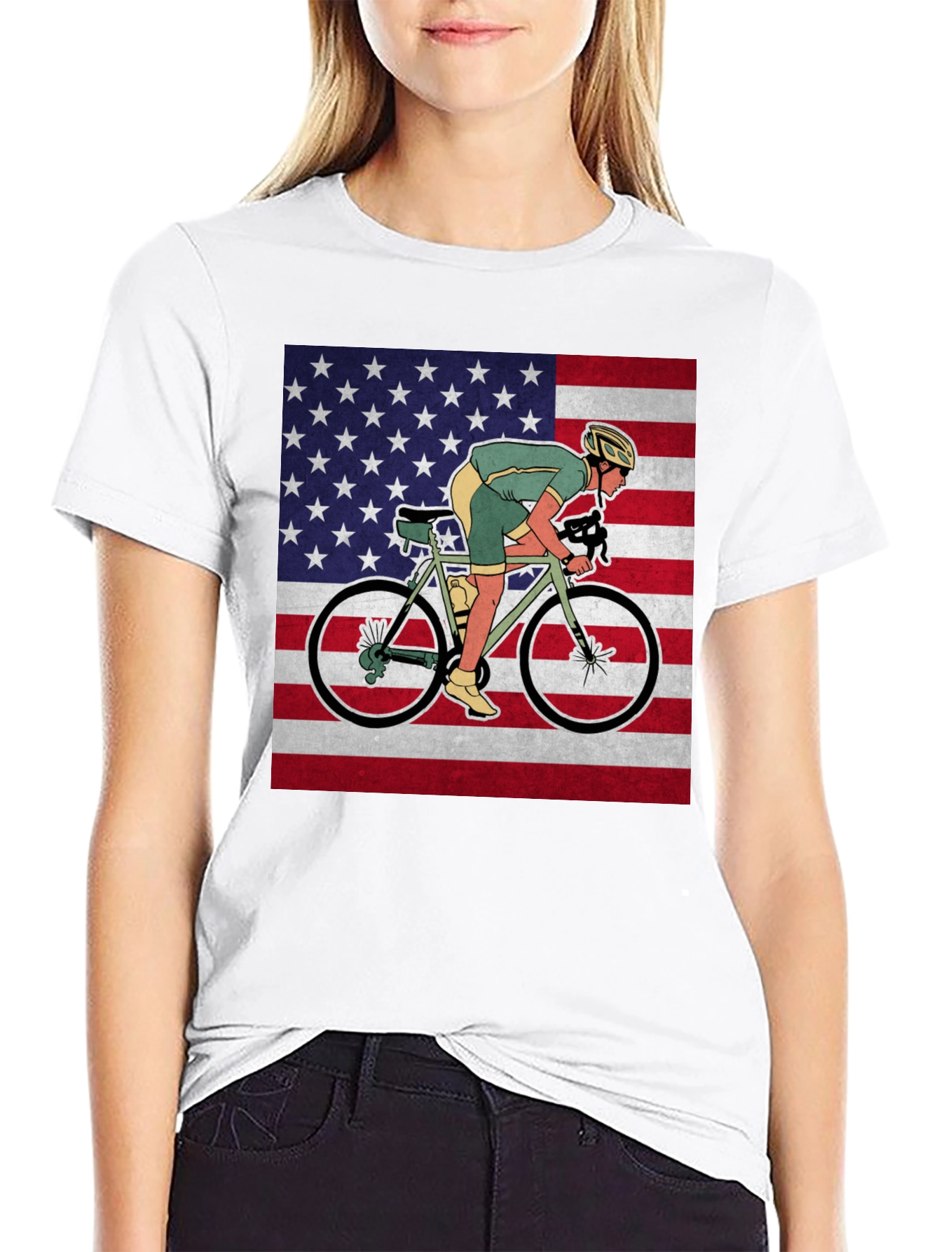 American Cyclist Graphic Tee