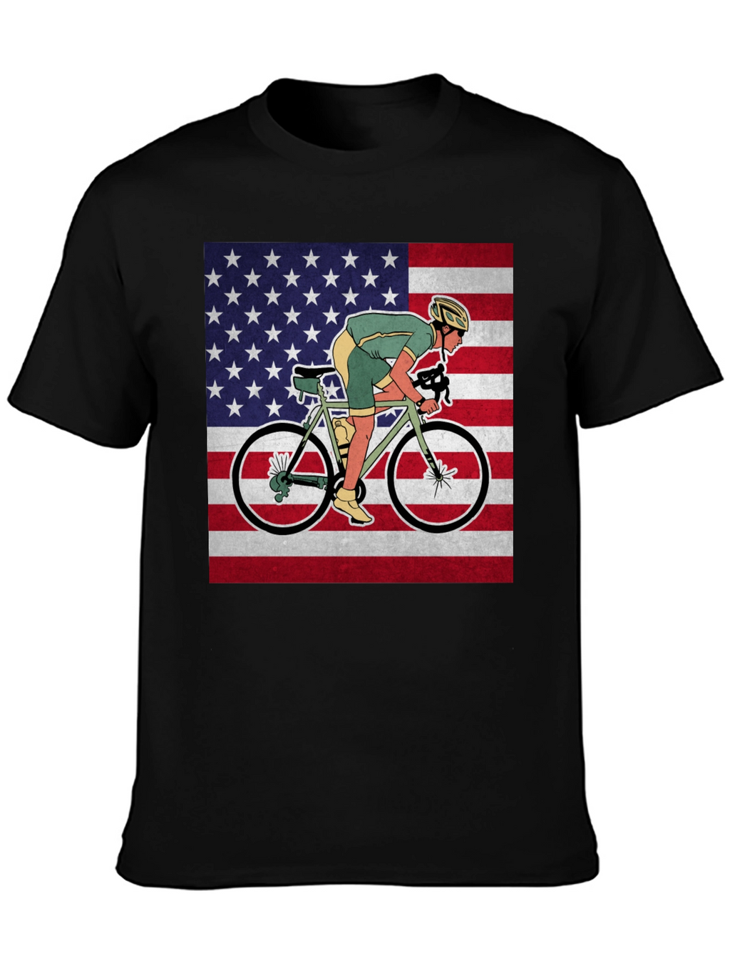 American Cyclist Graphic Tee