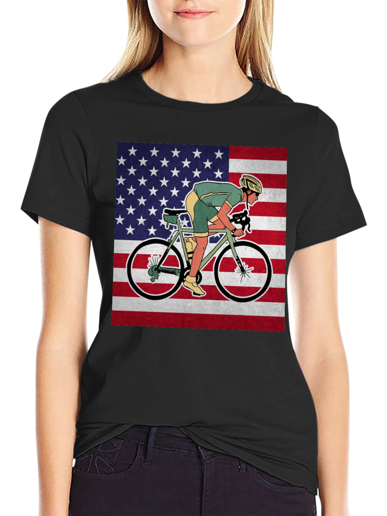 American Cyclist Graphic Tee