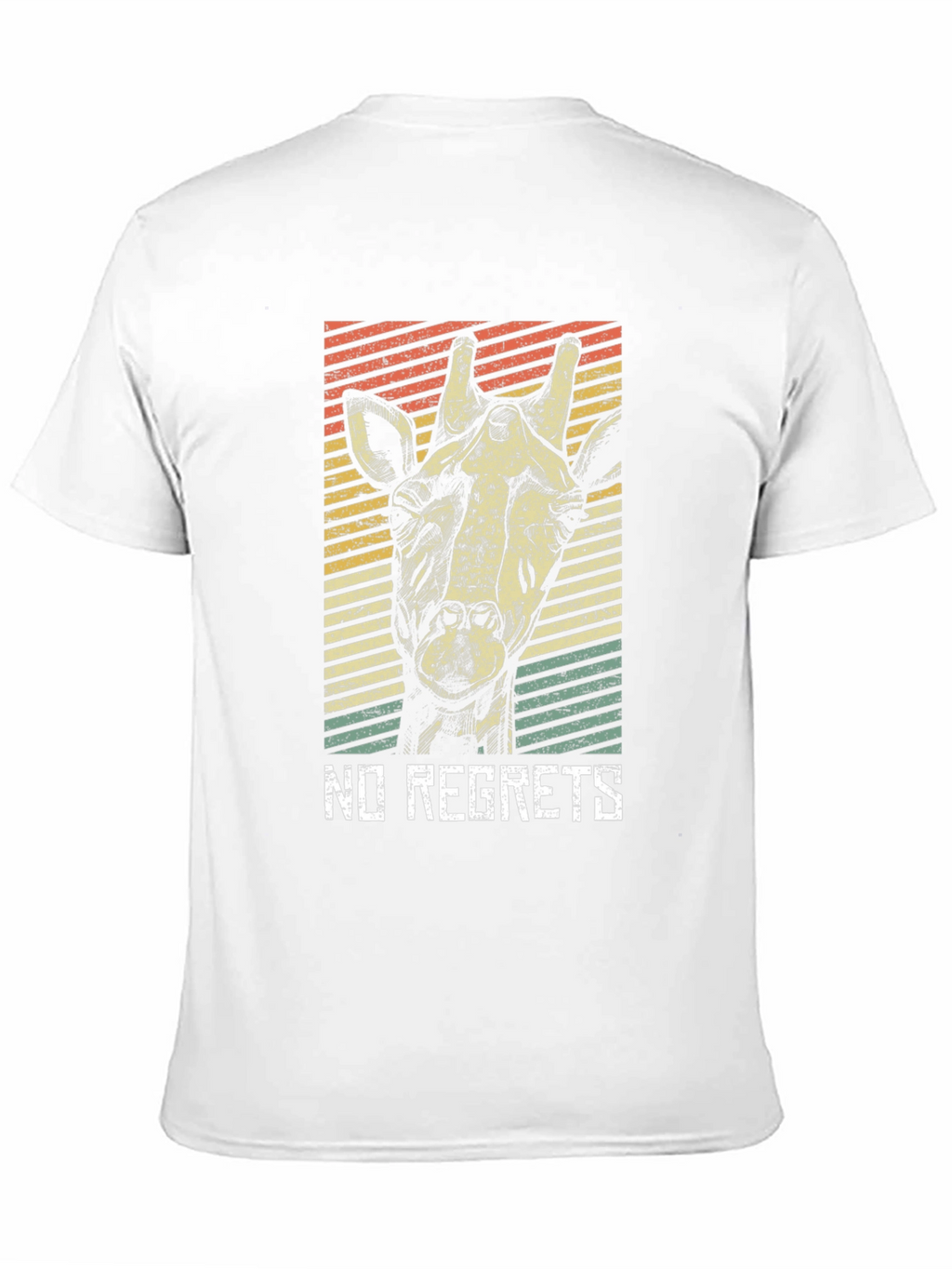Retro Giraffe No Regrets Graphic Tee