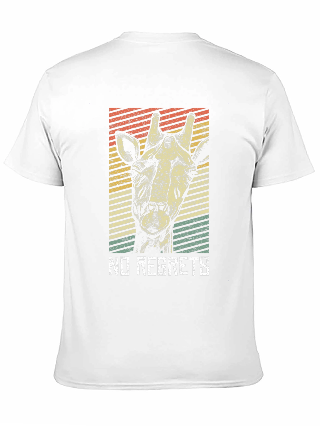 Retro Giraffe No Regrets Graphic Tee