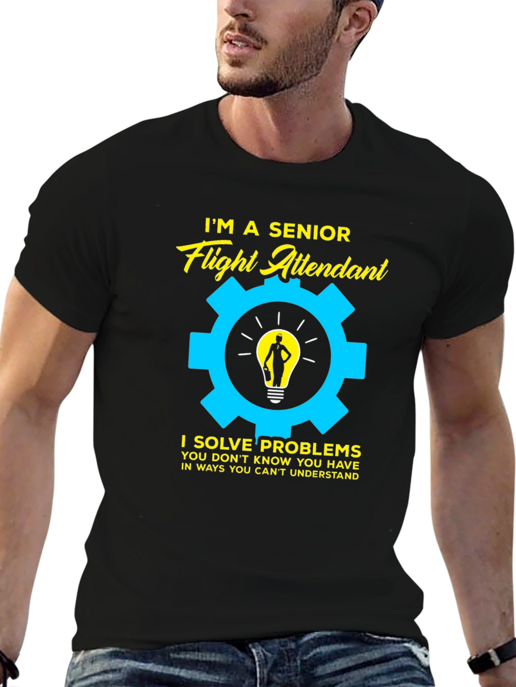 Senior Flight Attendant Problem Solver T-Shirt