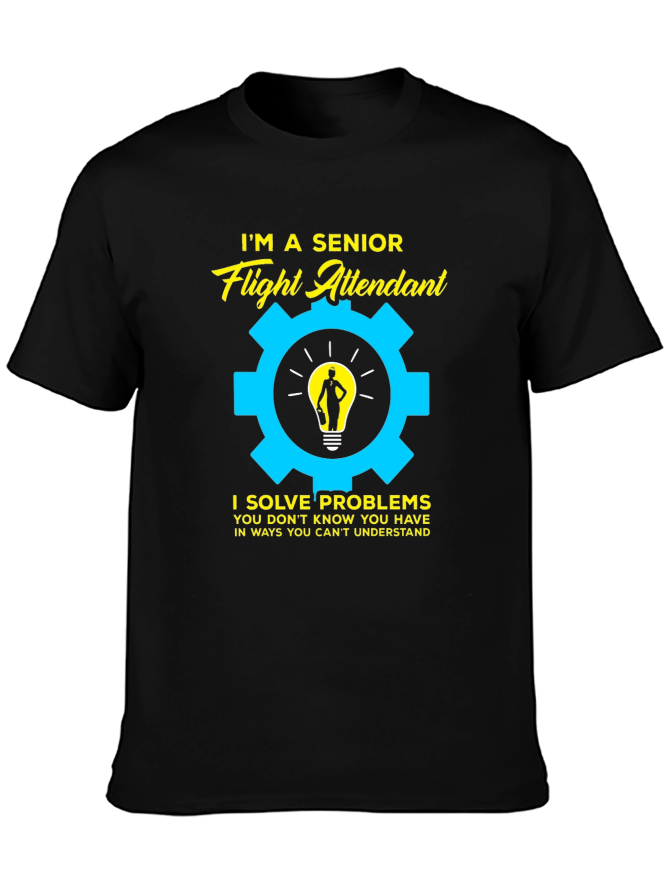 Senior Flight Attendant Problem Solver T-Shirt