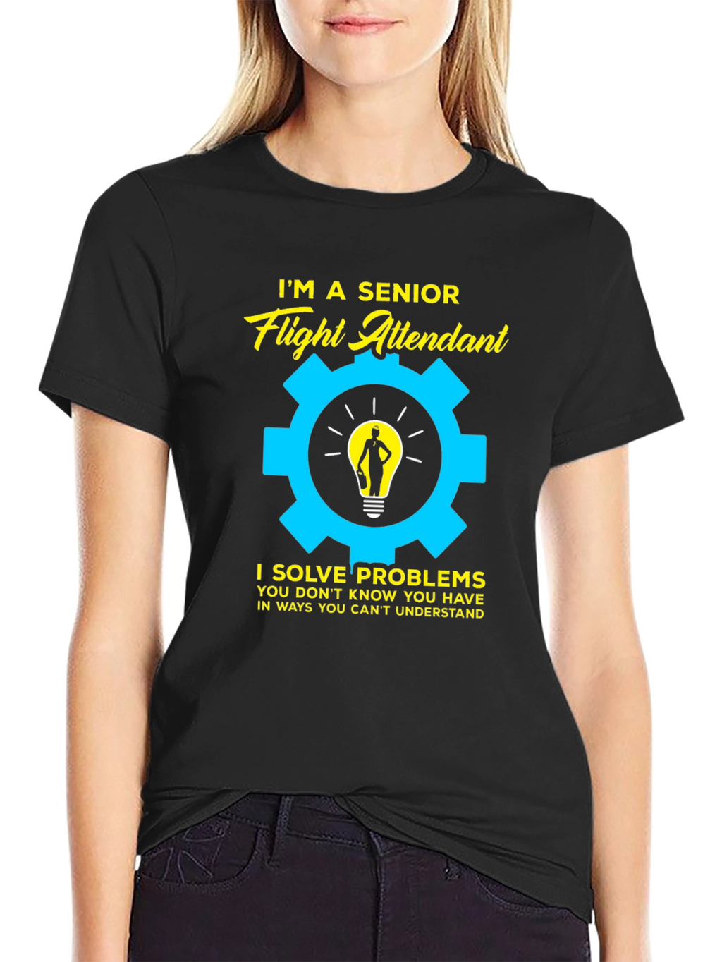 Senior Flight Attendant Problem Solver T-Shirt